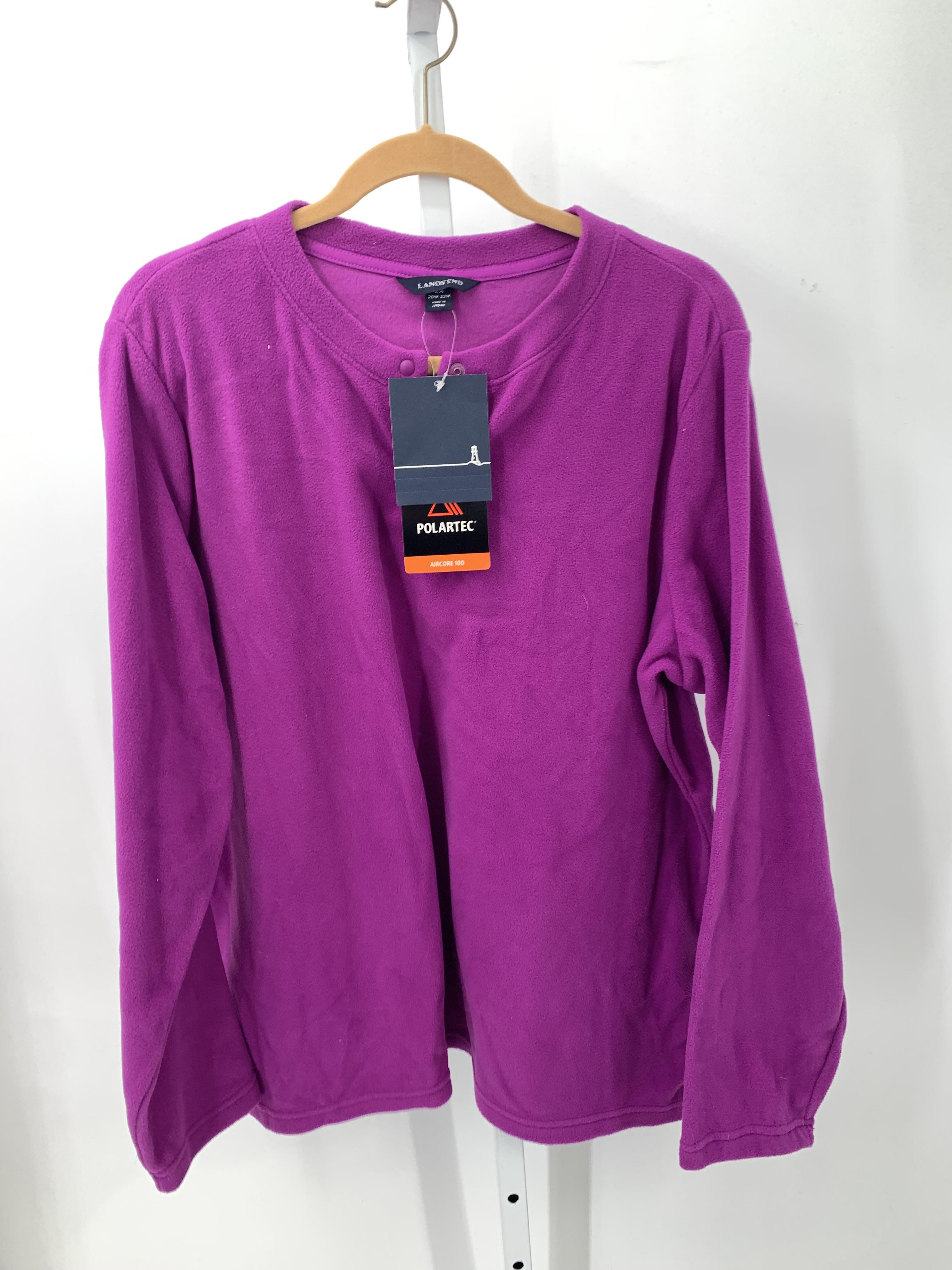 Lands End Size 2X Womens Long Sleeve Shirt