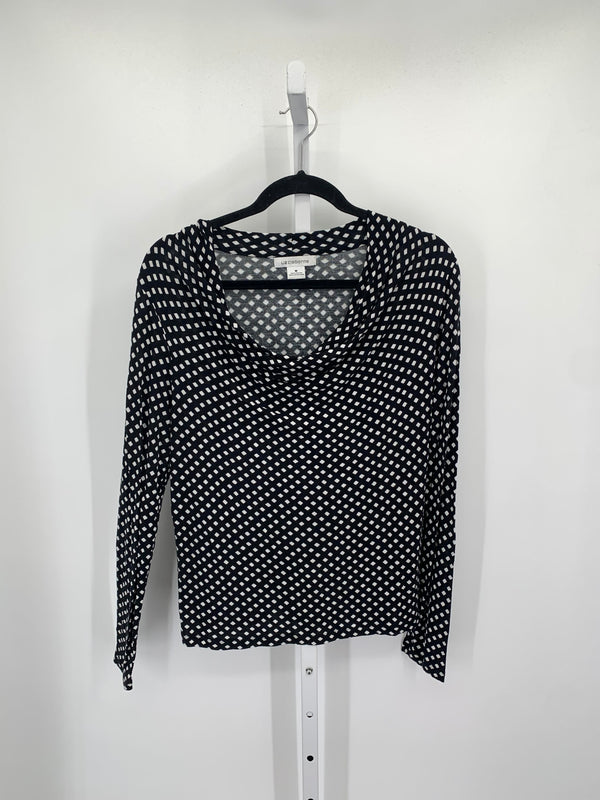 Liz Claiborne Size Medium Misses Long Sleeve Shirt