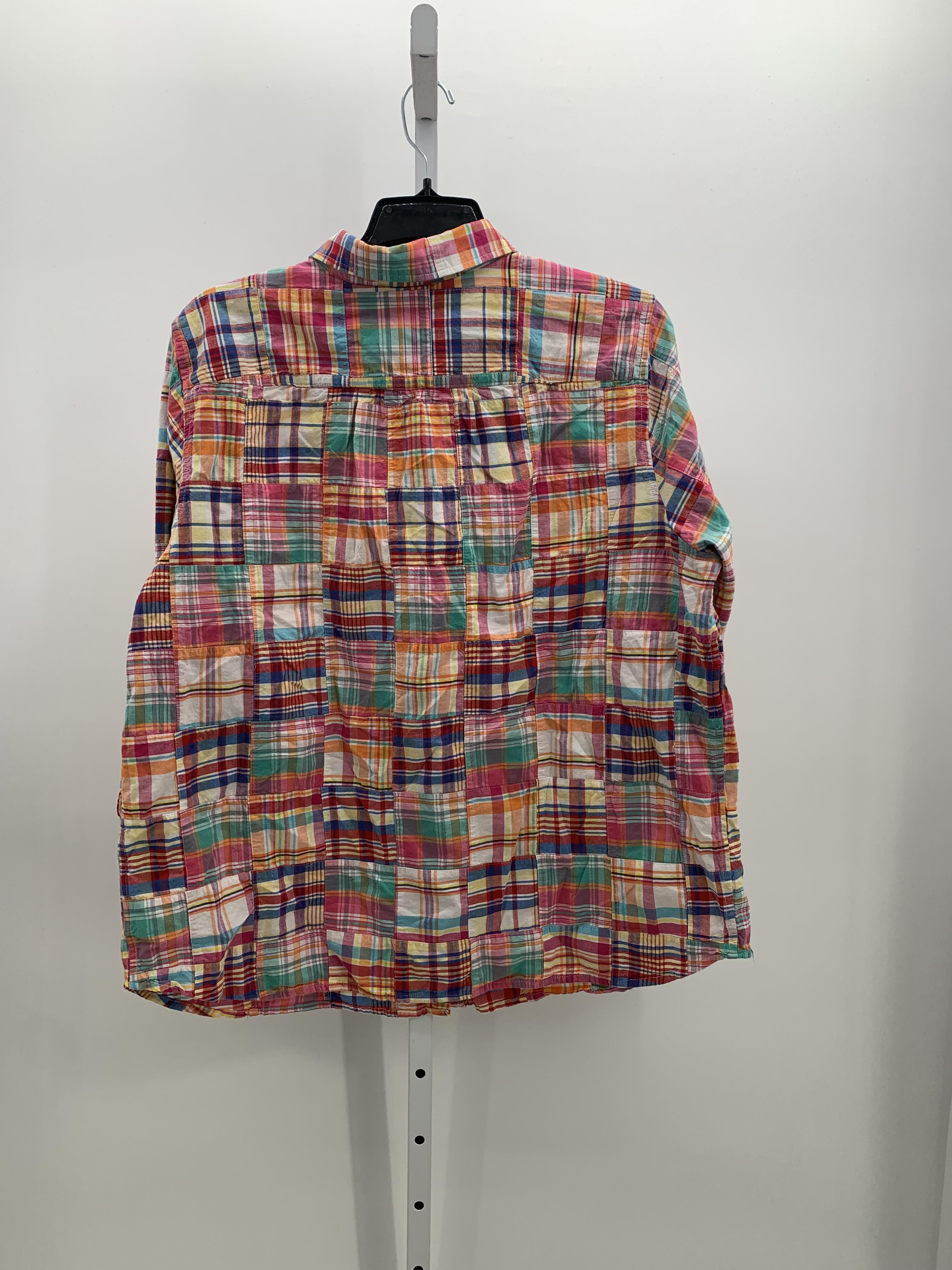 Lands End Size 1X Womens Long Sleeve Shirt