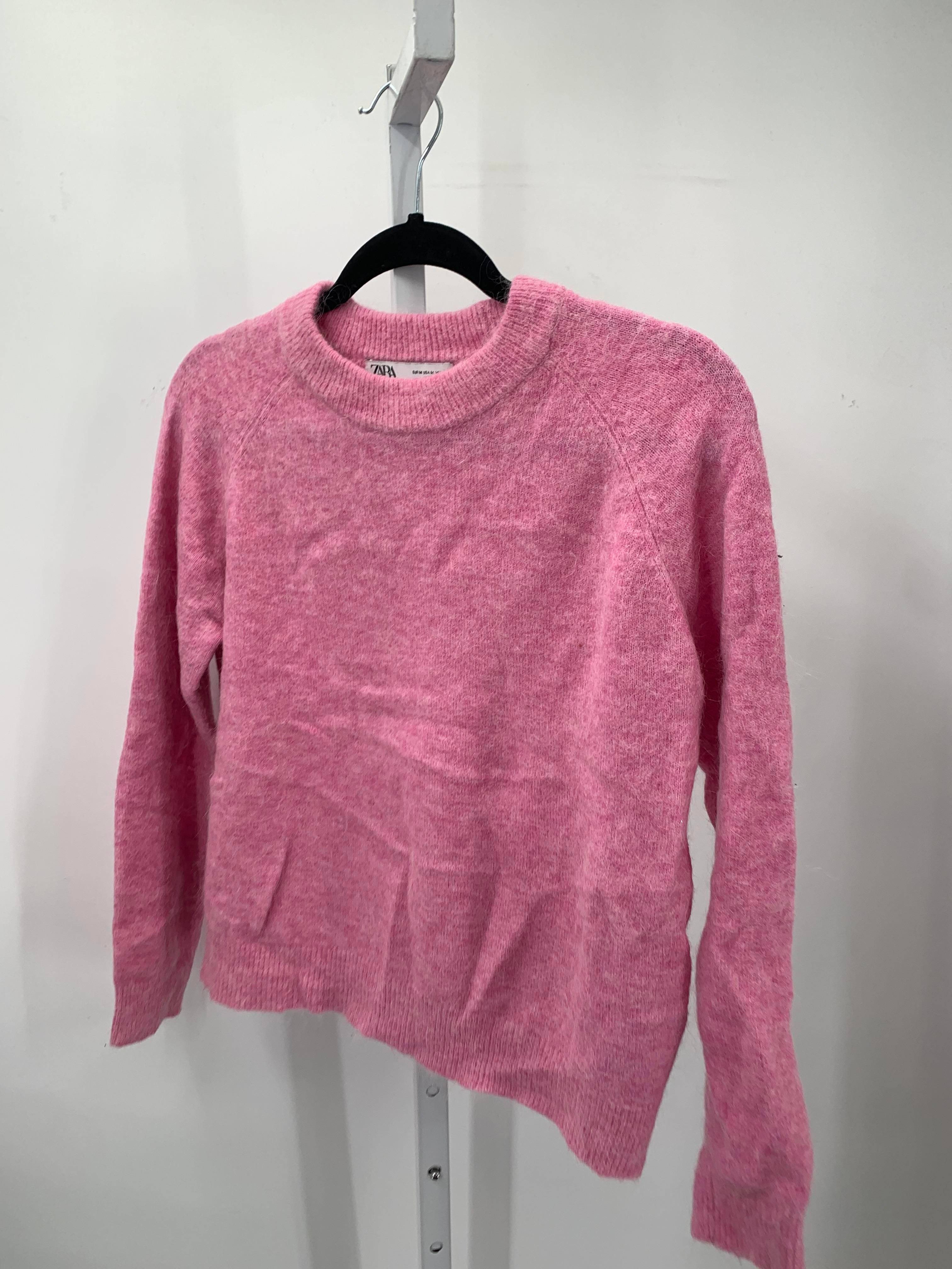 Zara Size Medium Misses Long Slv Sweater