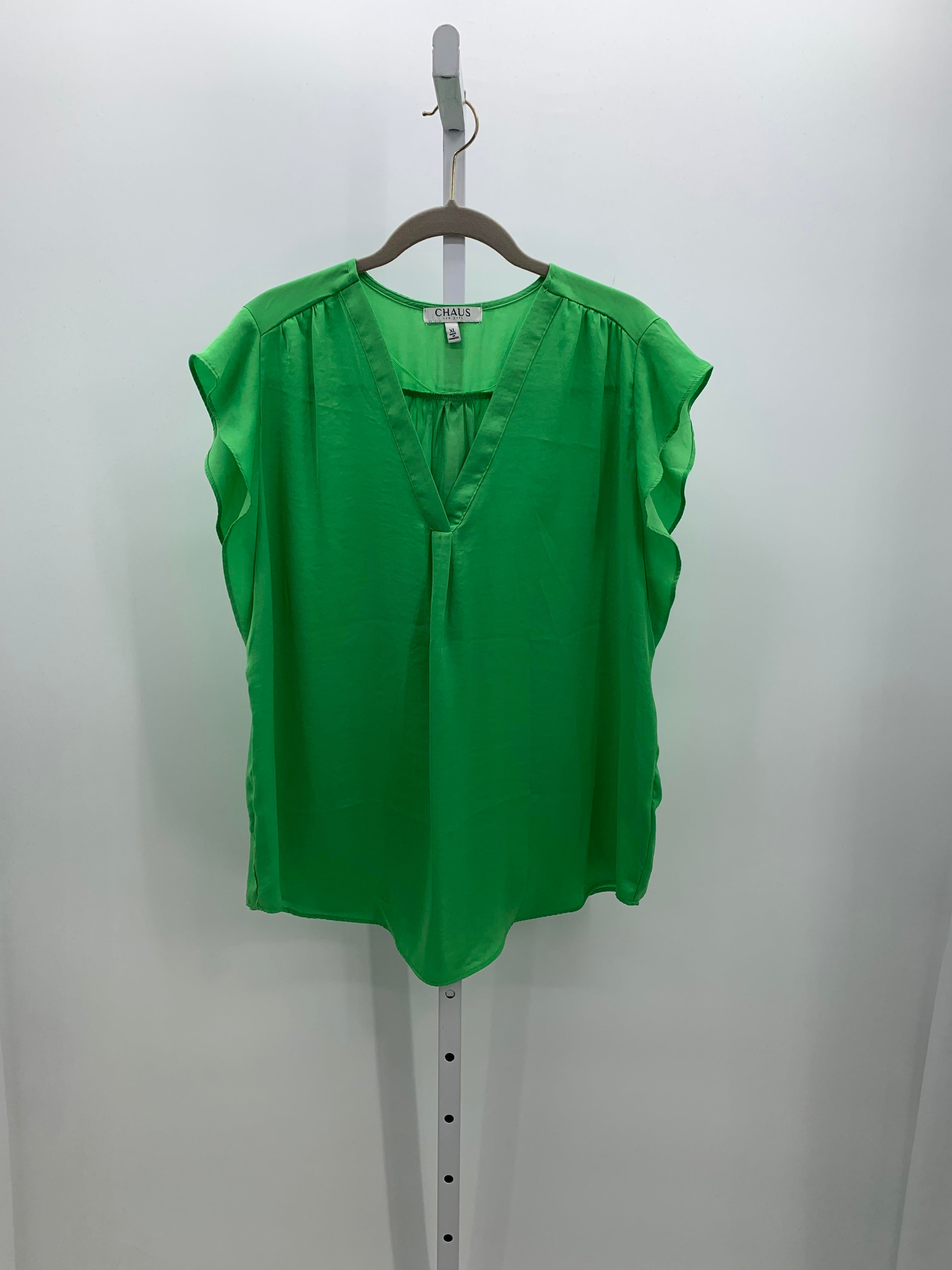 Chaus Size Extra Large Misses Short Sleeve Shirt