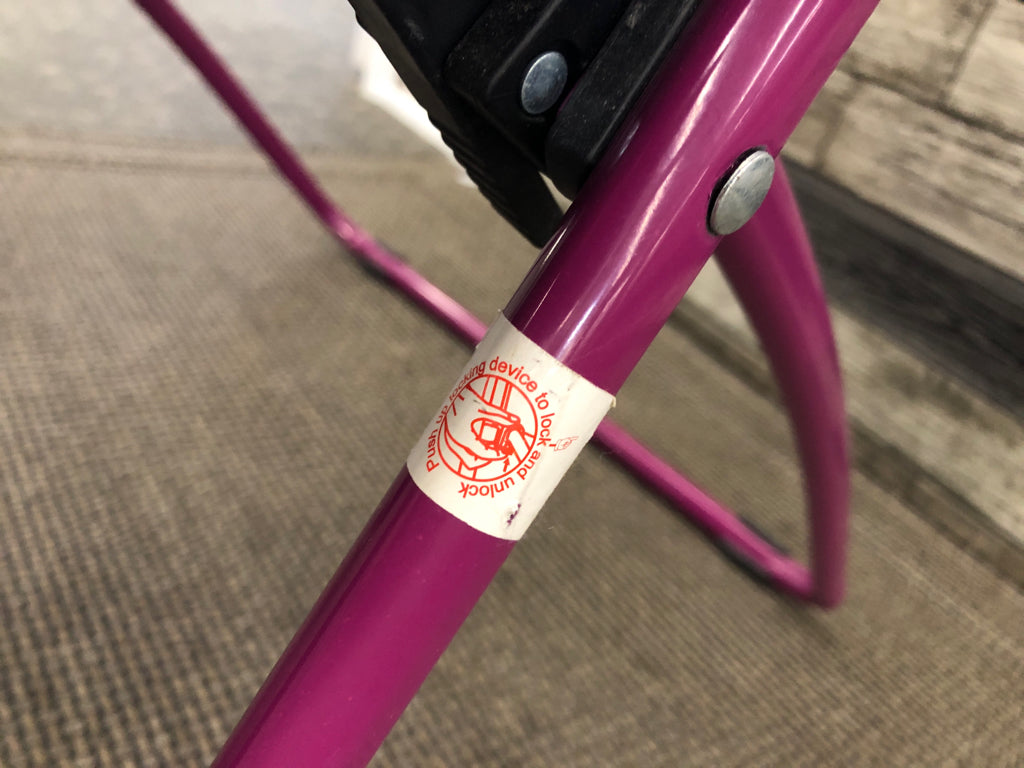 PURPLE FOLDING BUNGEE CHAIR CIRCULAR.