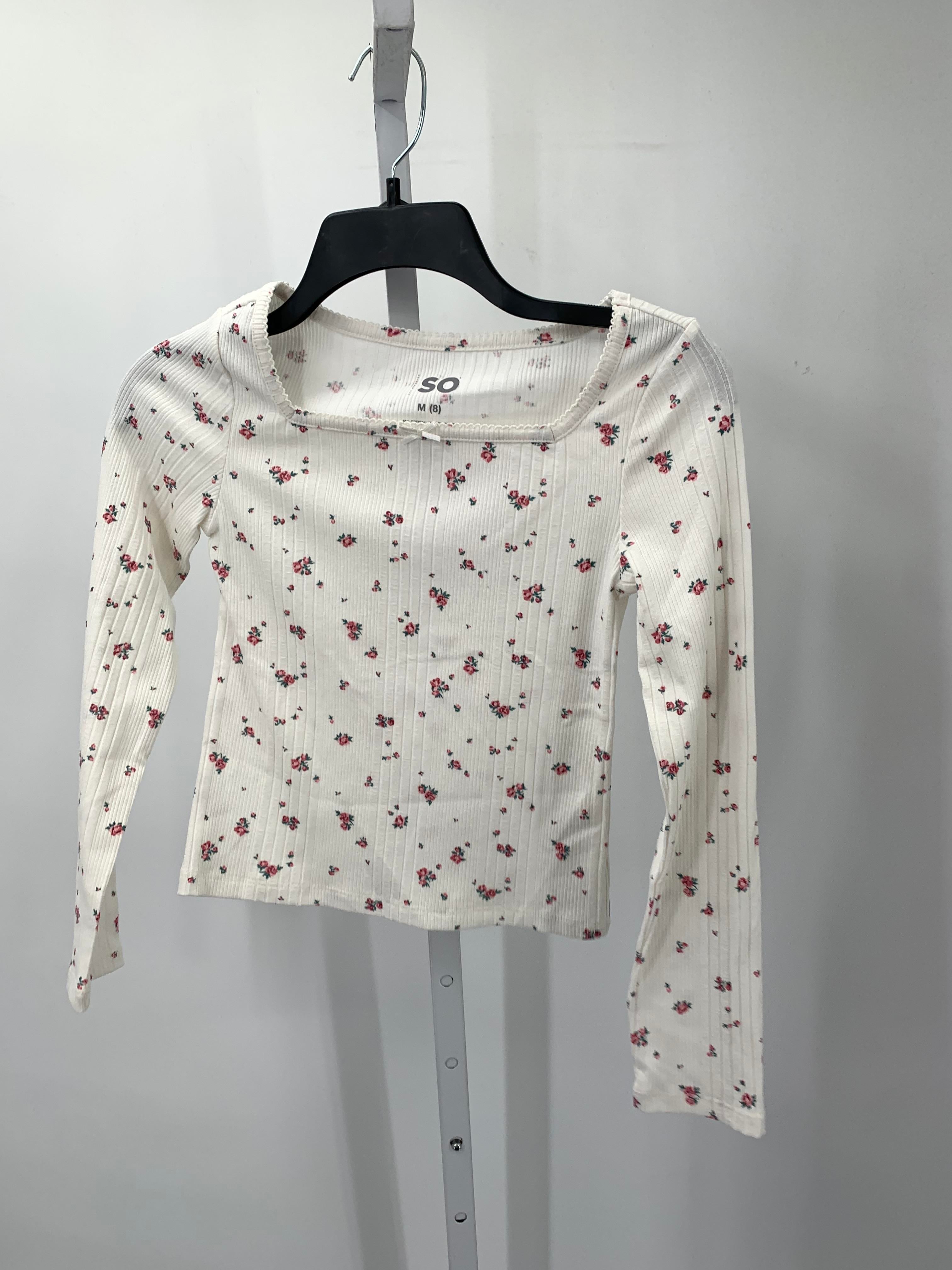 SO Size 8 Girls Long Sleeve Shirt