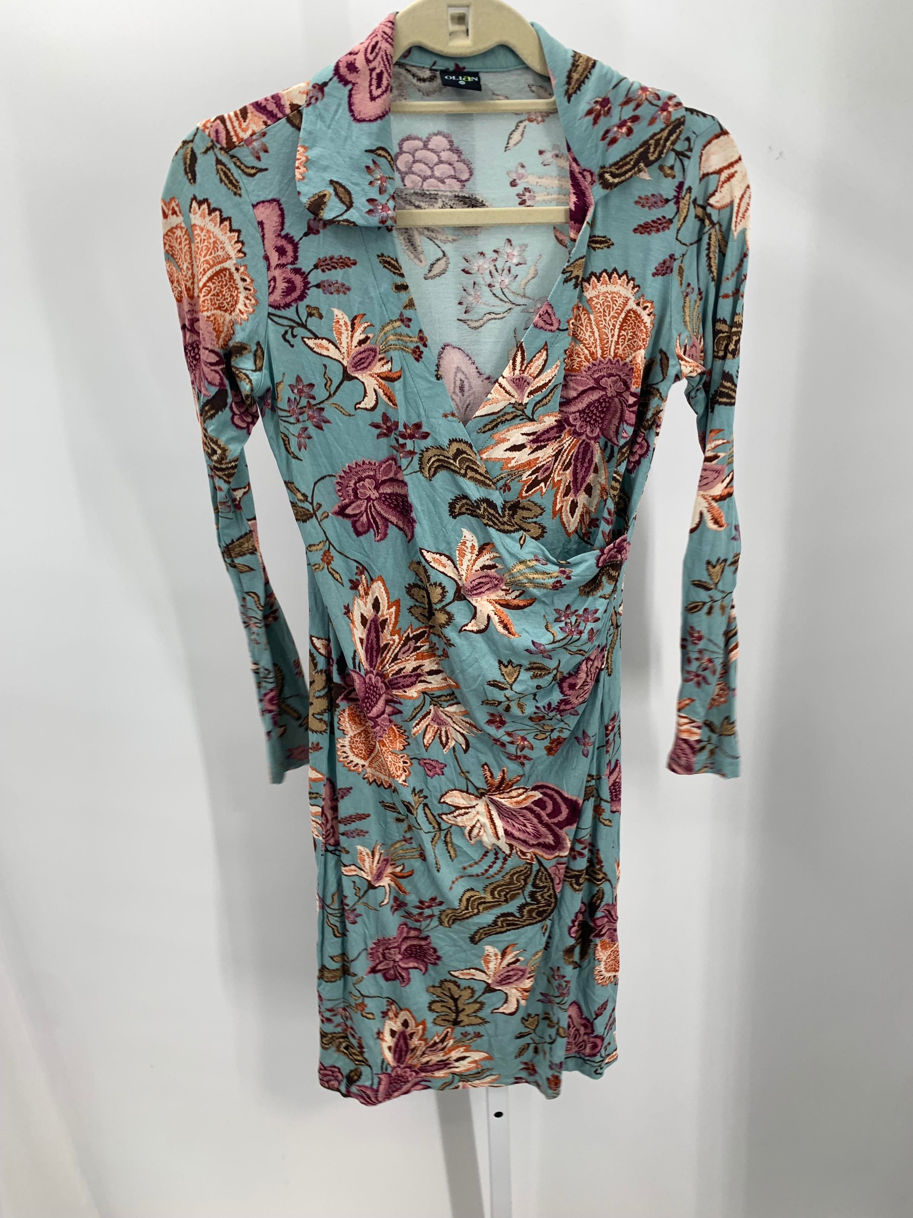 Size X Small Misses Long Sleeve Dress