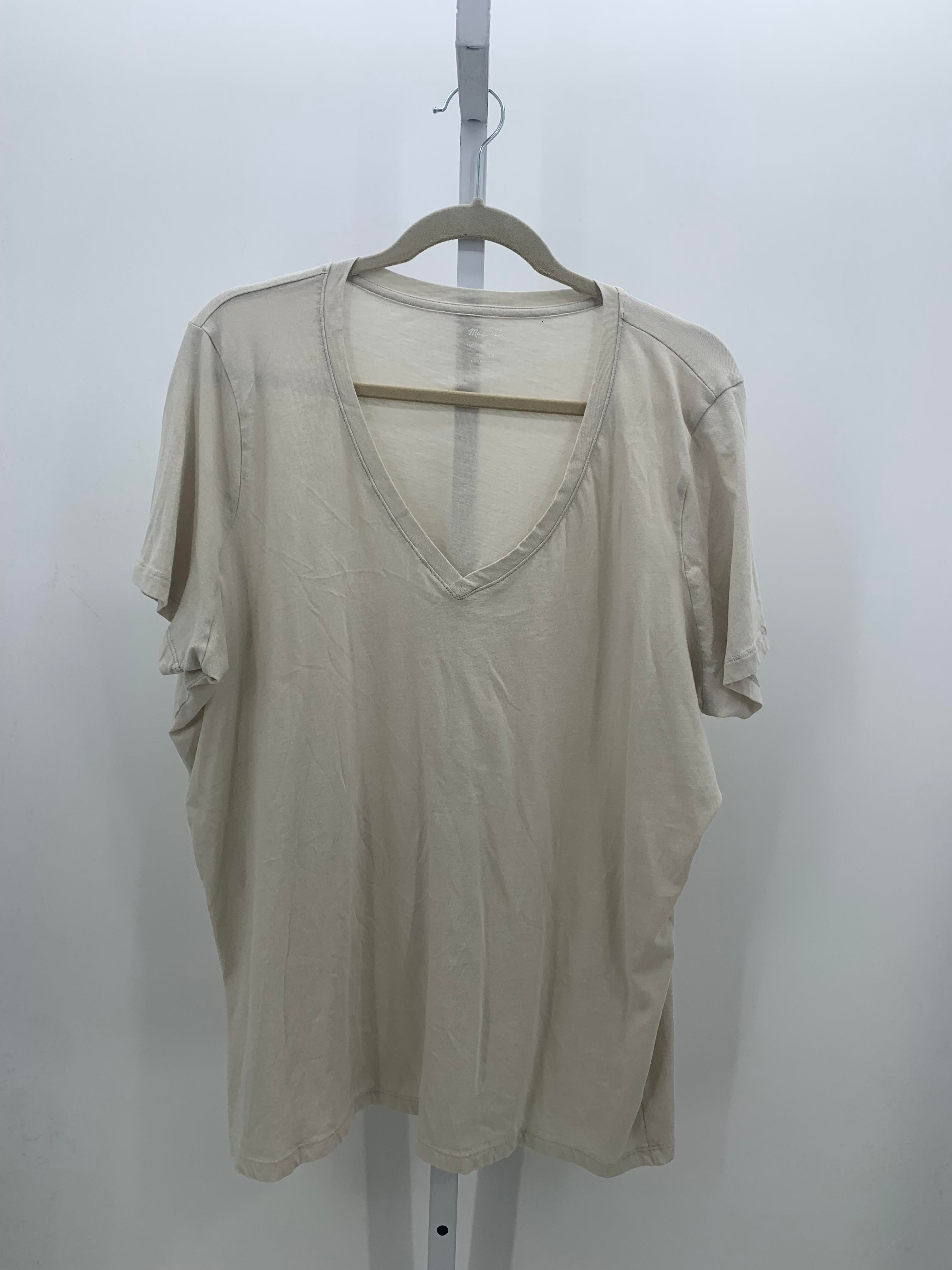 Madewell Size 1X Womens Short Sleeve Shirt