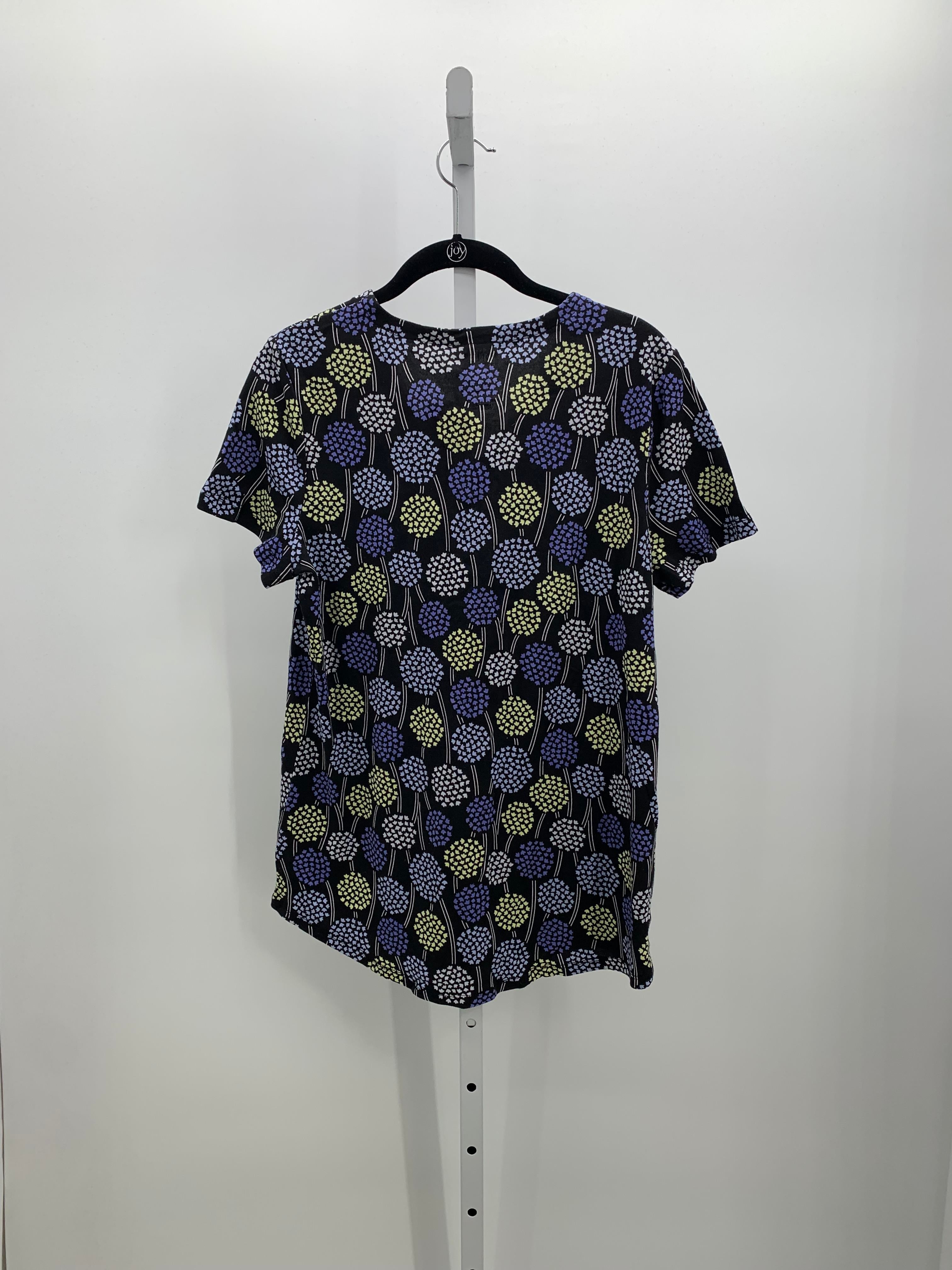 Jones New York Size Large Misses Short Sleeve Shirt