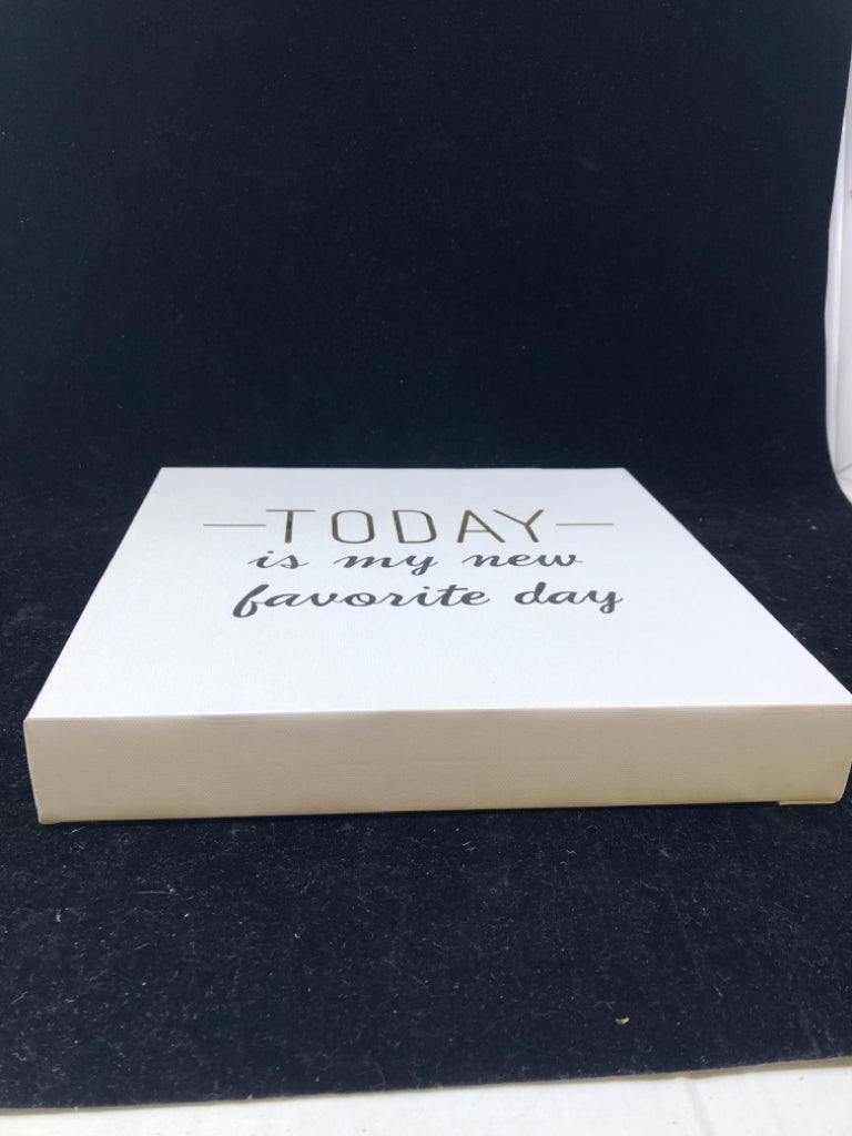 TODAY IS MY NEW FAVORITE DAY CANVAS WALL ART.