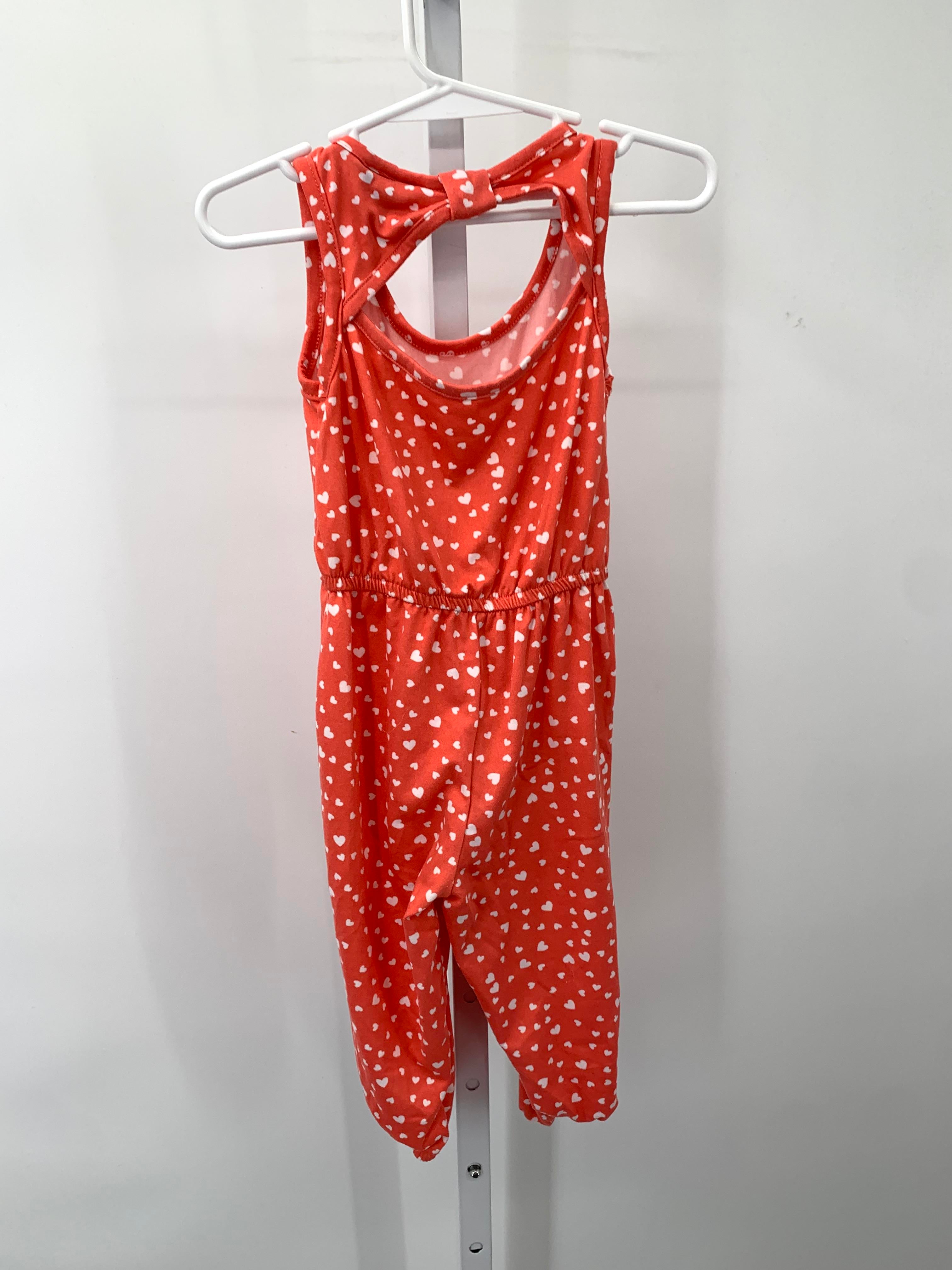Size 2T Girls Sleeveless Romper