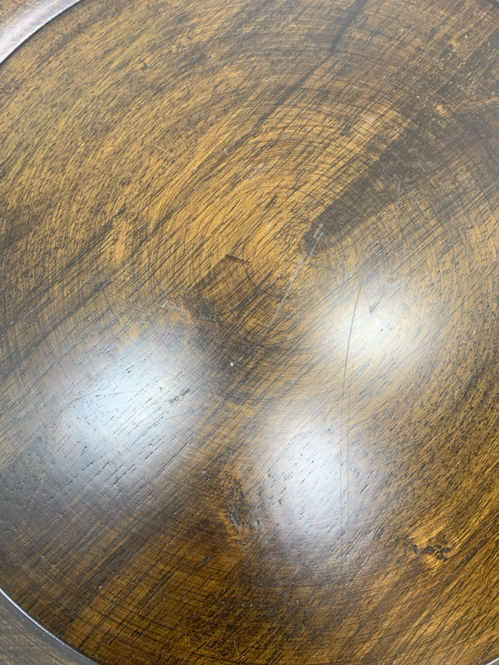 FINISHED WOODEN LAZY SUSAN.