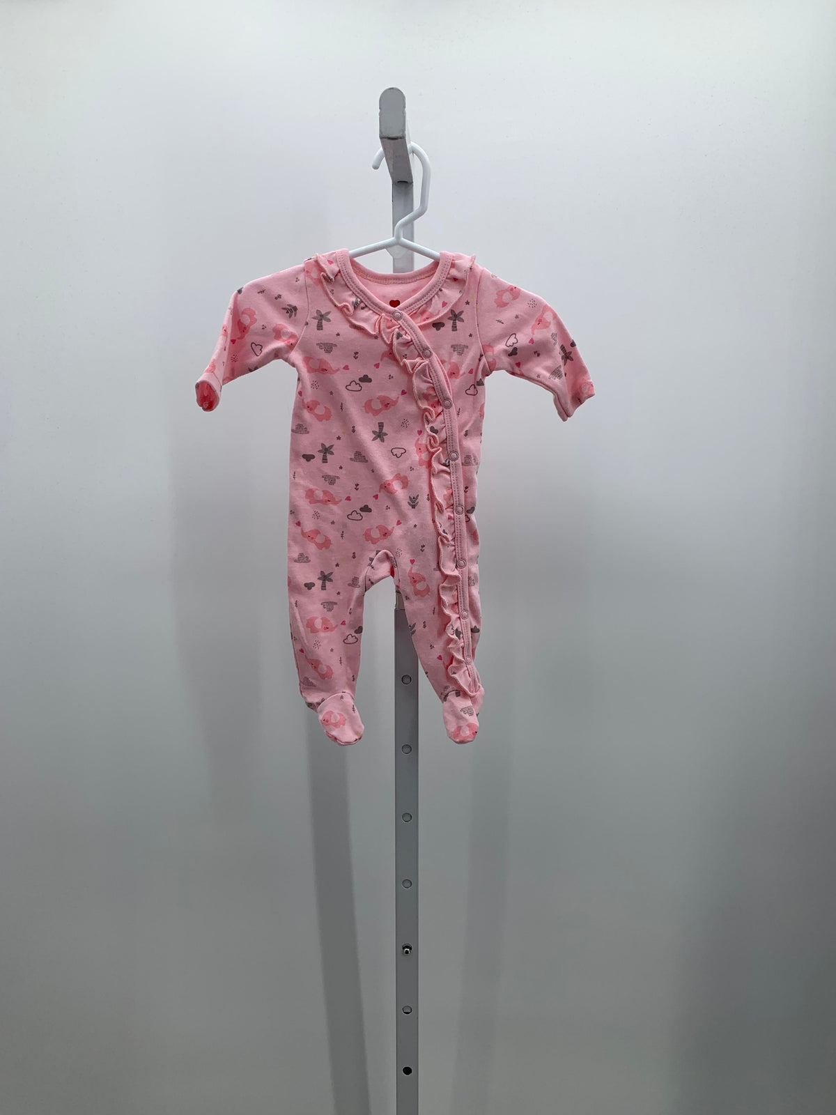 Size Newborn Girls Long Slv. Romper