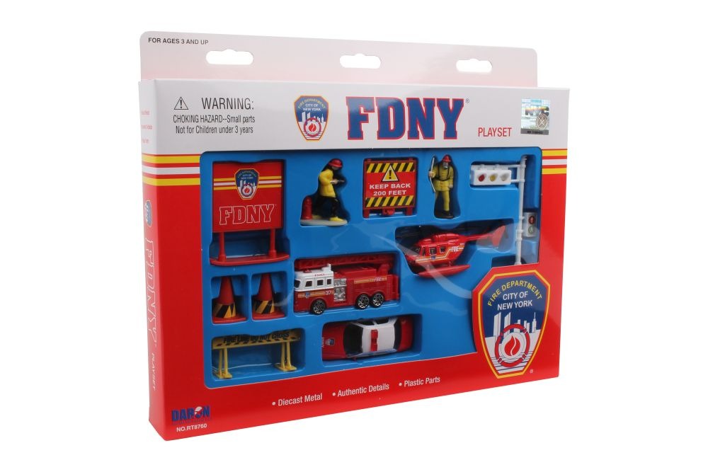 FDNY 12 Piece Playset