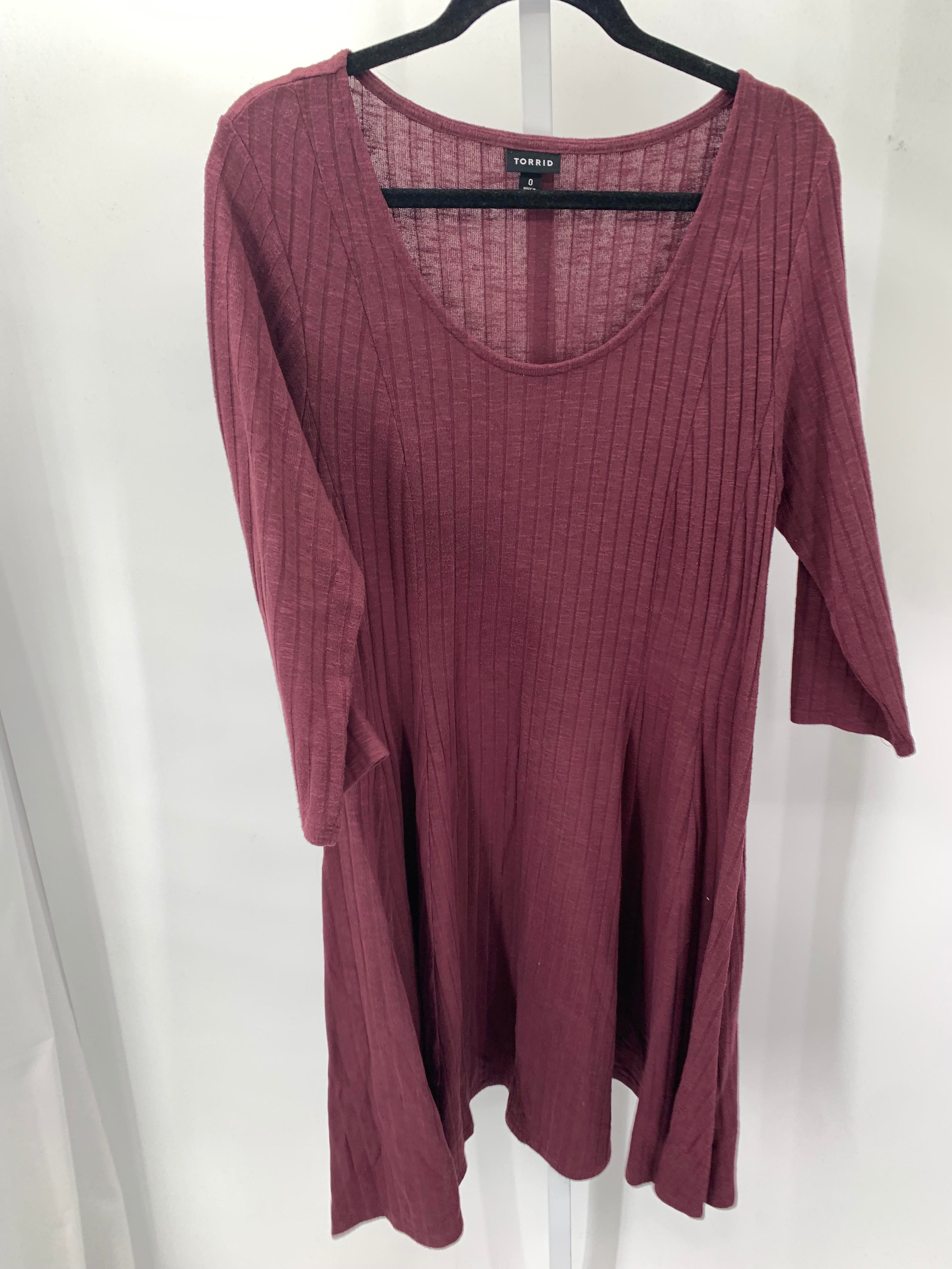 Torrid Size 0X Womens 3/4 Sleeve Dress