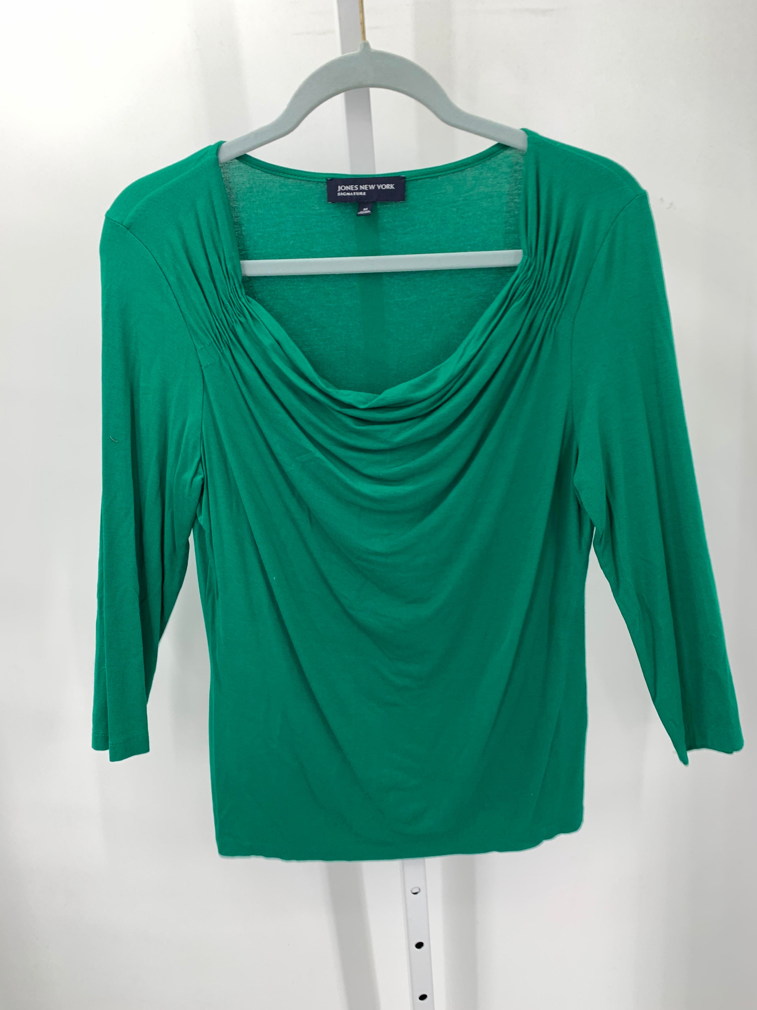 Jones New York Size Medium Misses 3/4 Sleeve Shirt