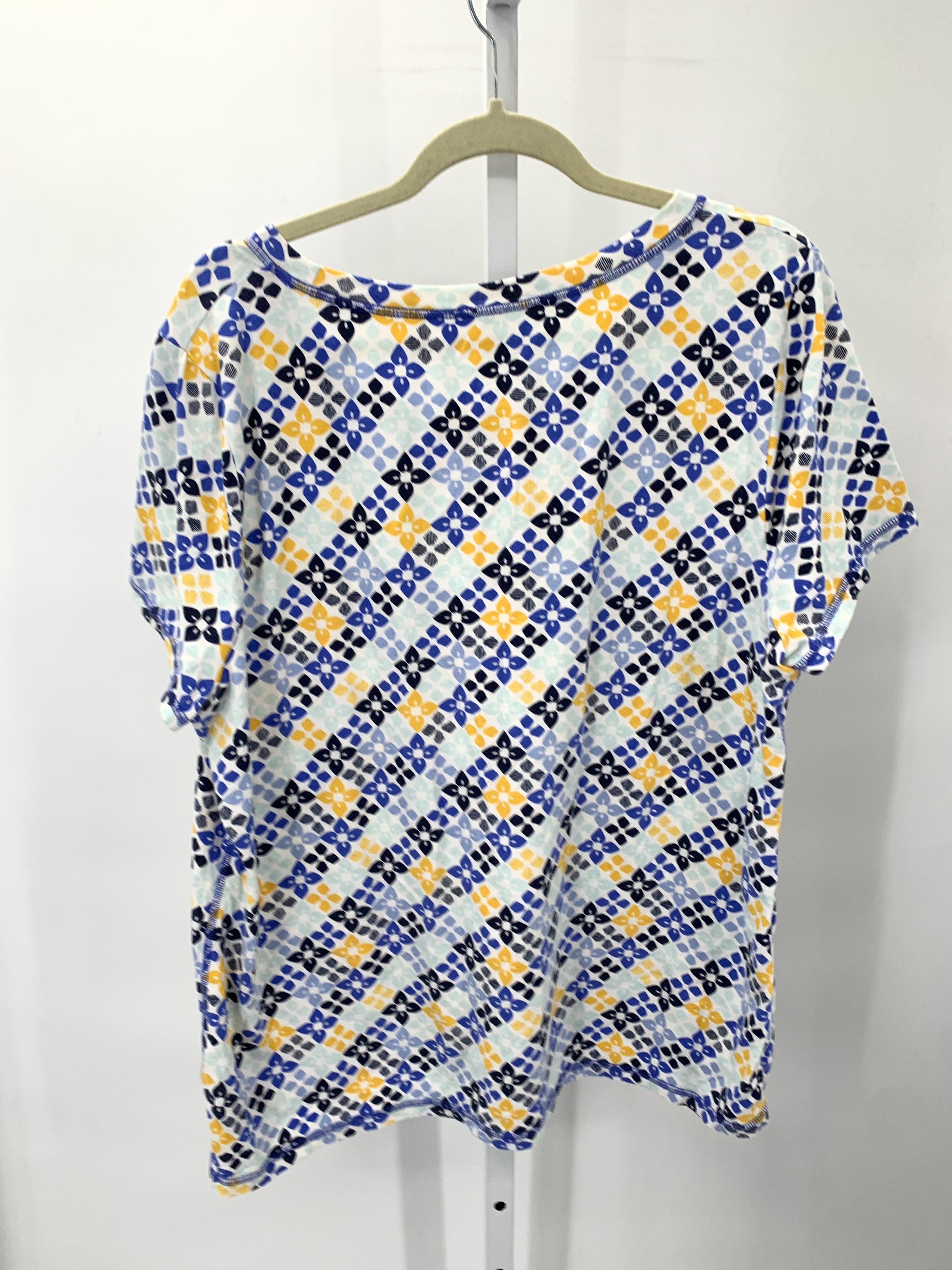 Talbots Size 2X Womens Short Sleeve Shirt