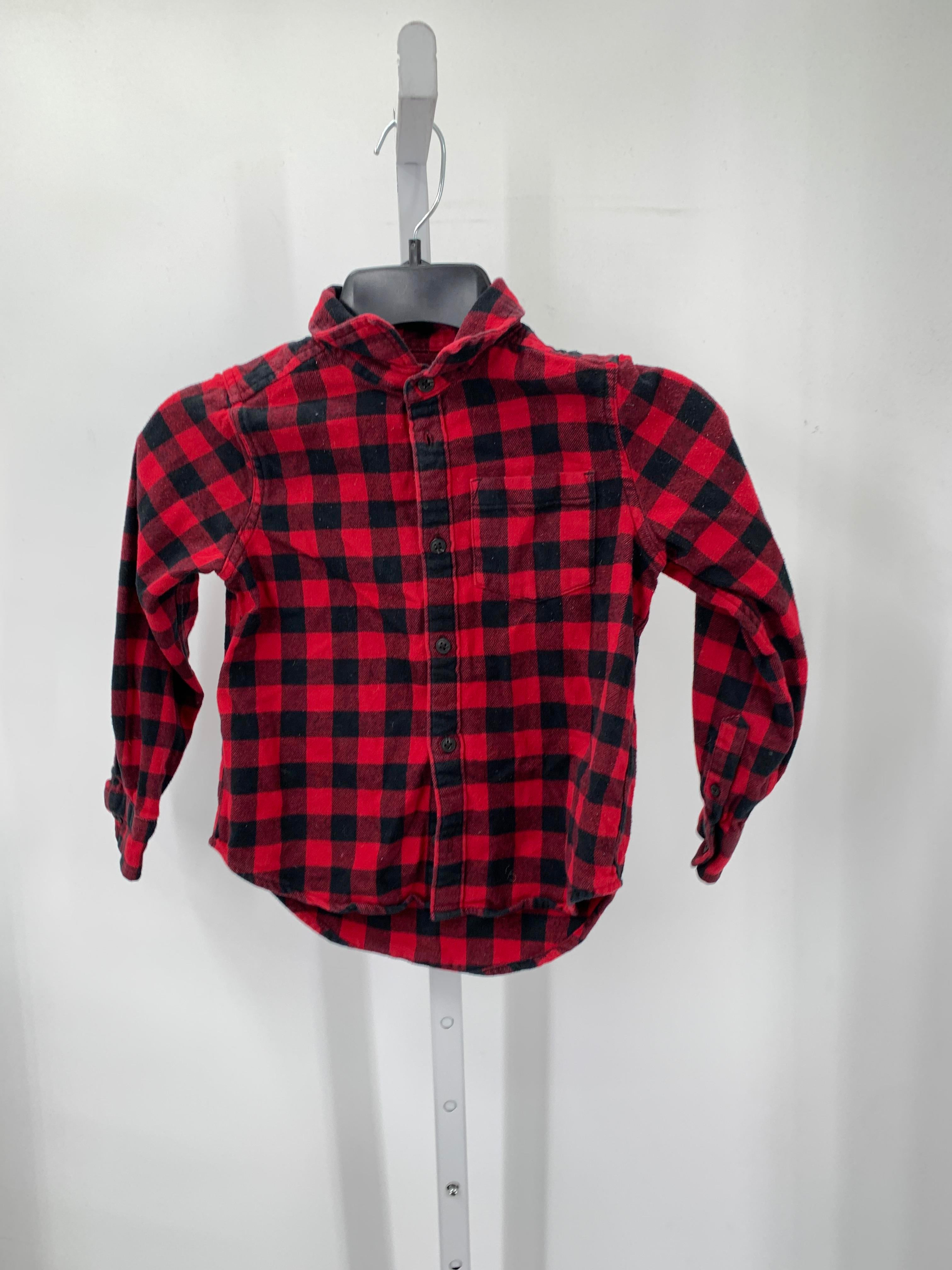 BLACK PLAID BTN DOWN