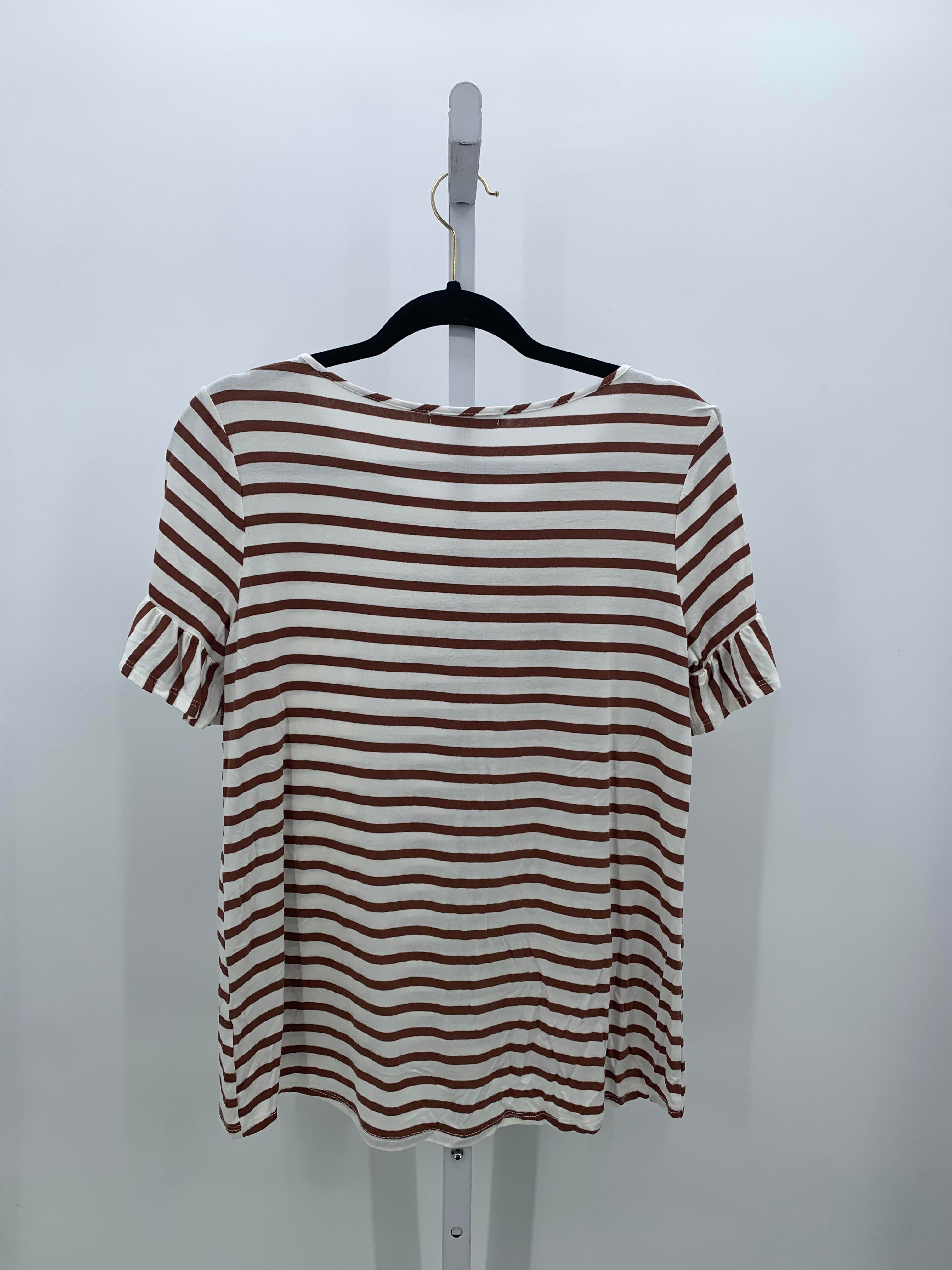 Green Envelope Size Small Misses Short Sleeve Shirt