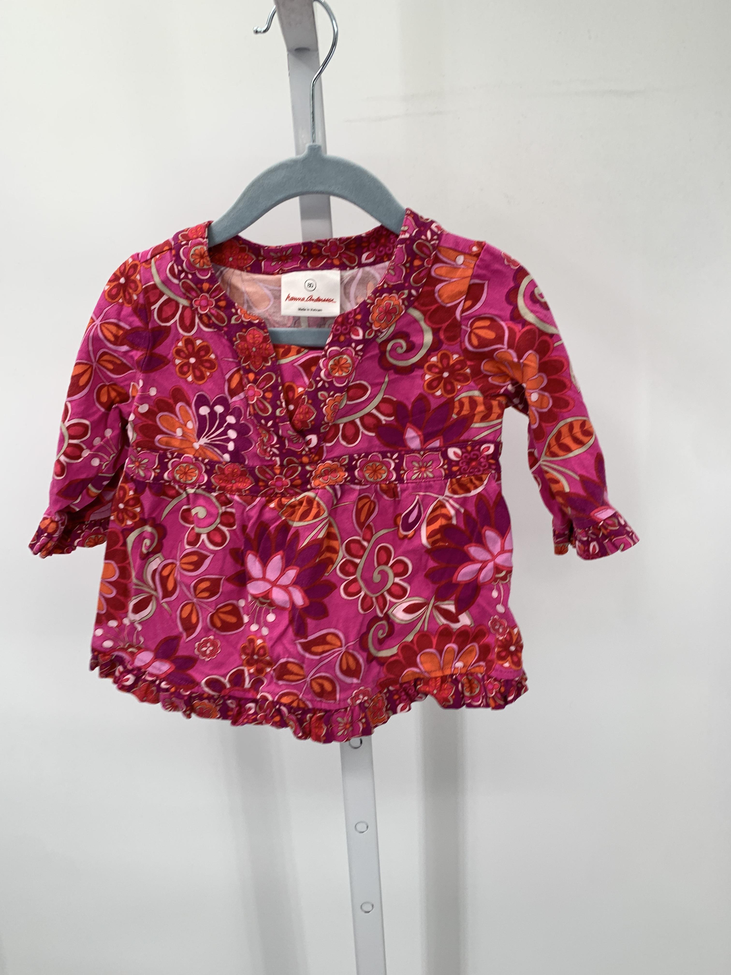 Hanna Anderson Size 18-24 Months Girls Long Sleeve Shirt