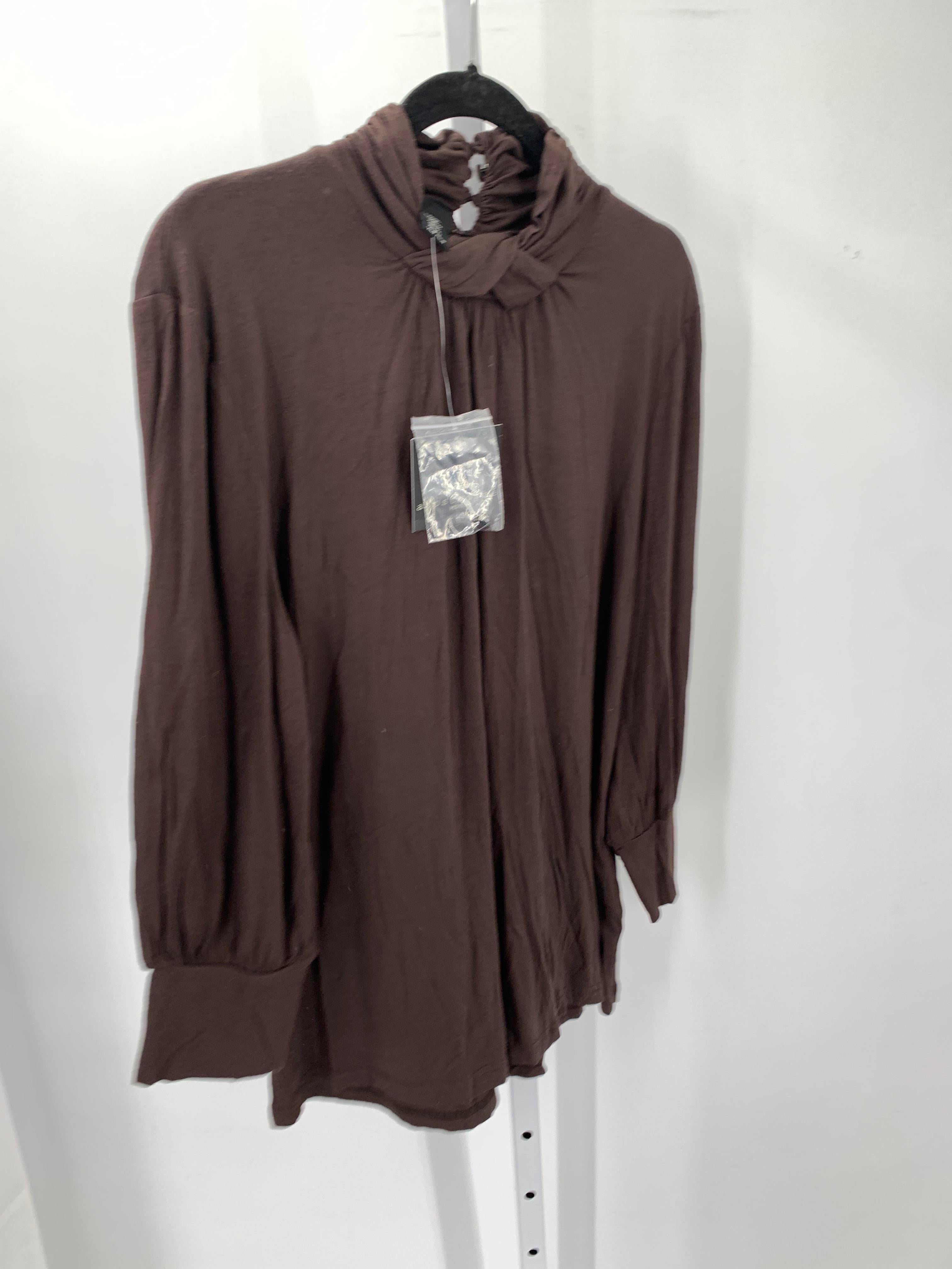 Apostrophe Size X Large Petite Petite Long Sleeve Shirt