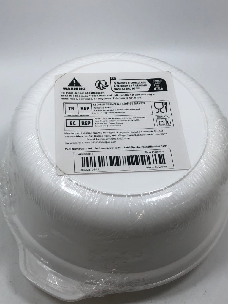 NIP 2PC MICROWAVE BOWL W/LID.