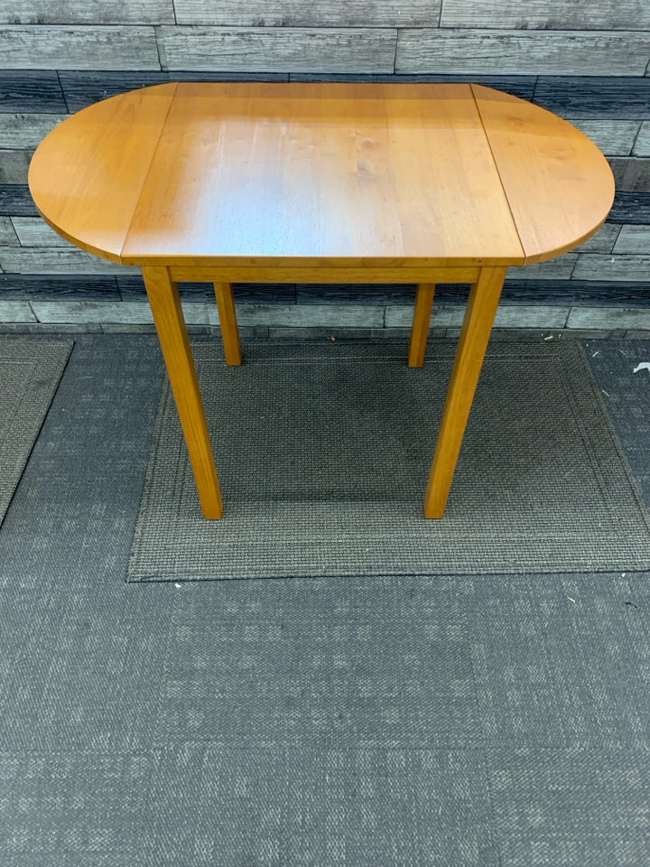 LT WOOD DROP SIDE TABLE.