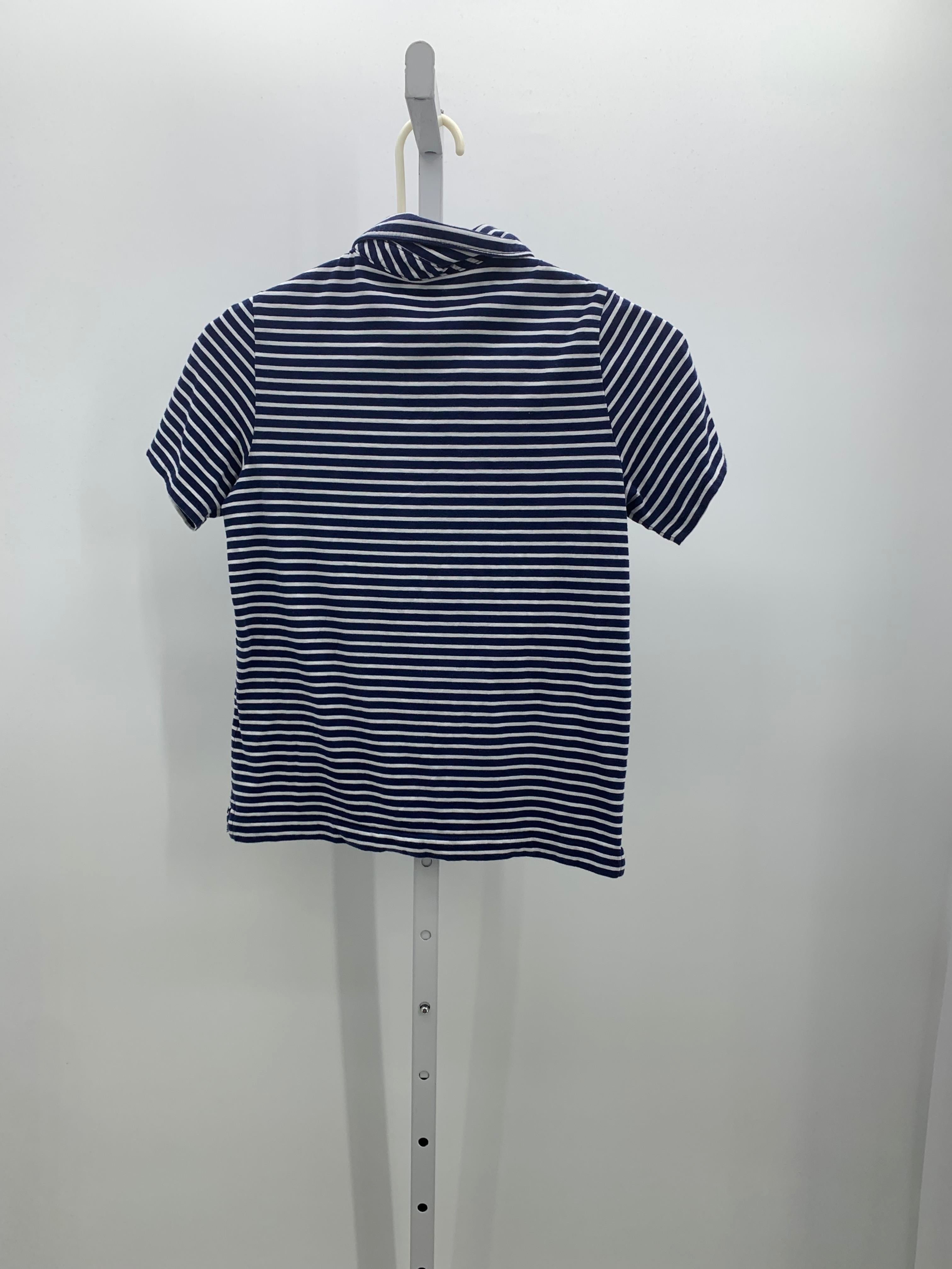 WHITE STRIPE KNIT POLO STYLE