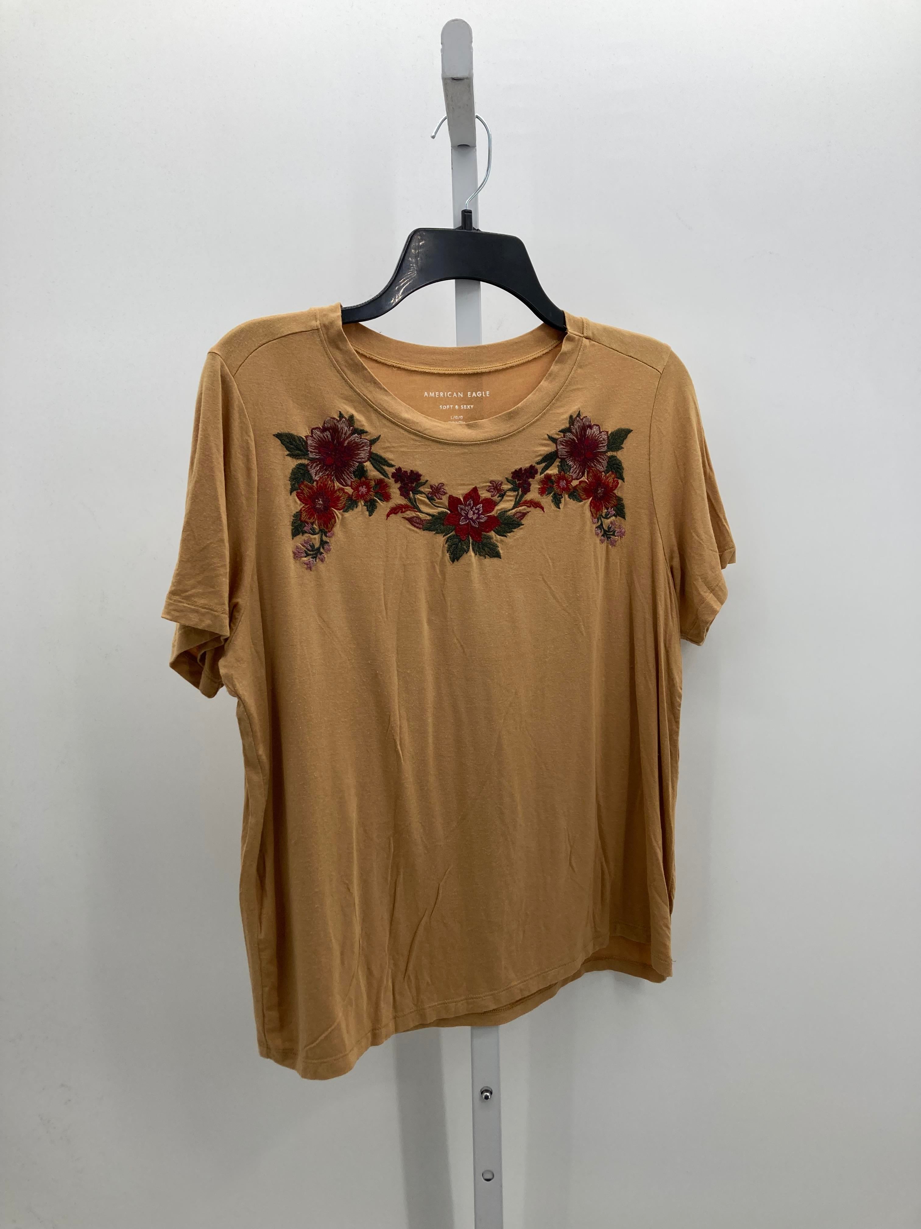American Eagle Size Large Juniors Short Sleeve Shirt