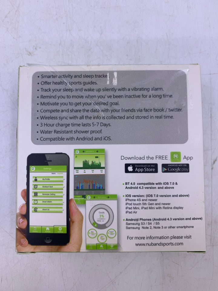 NIP NUBAND ACTIV + PINK BAND.