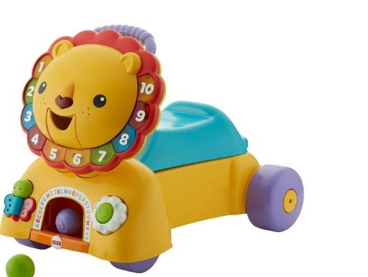 Fisher-Price 3-in-1 Sit, Stride & Ride Interactive Lion *Balls not included