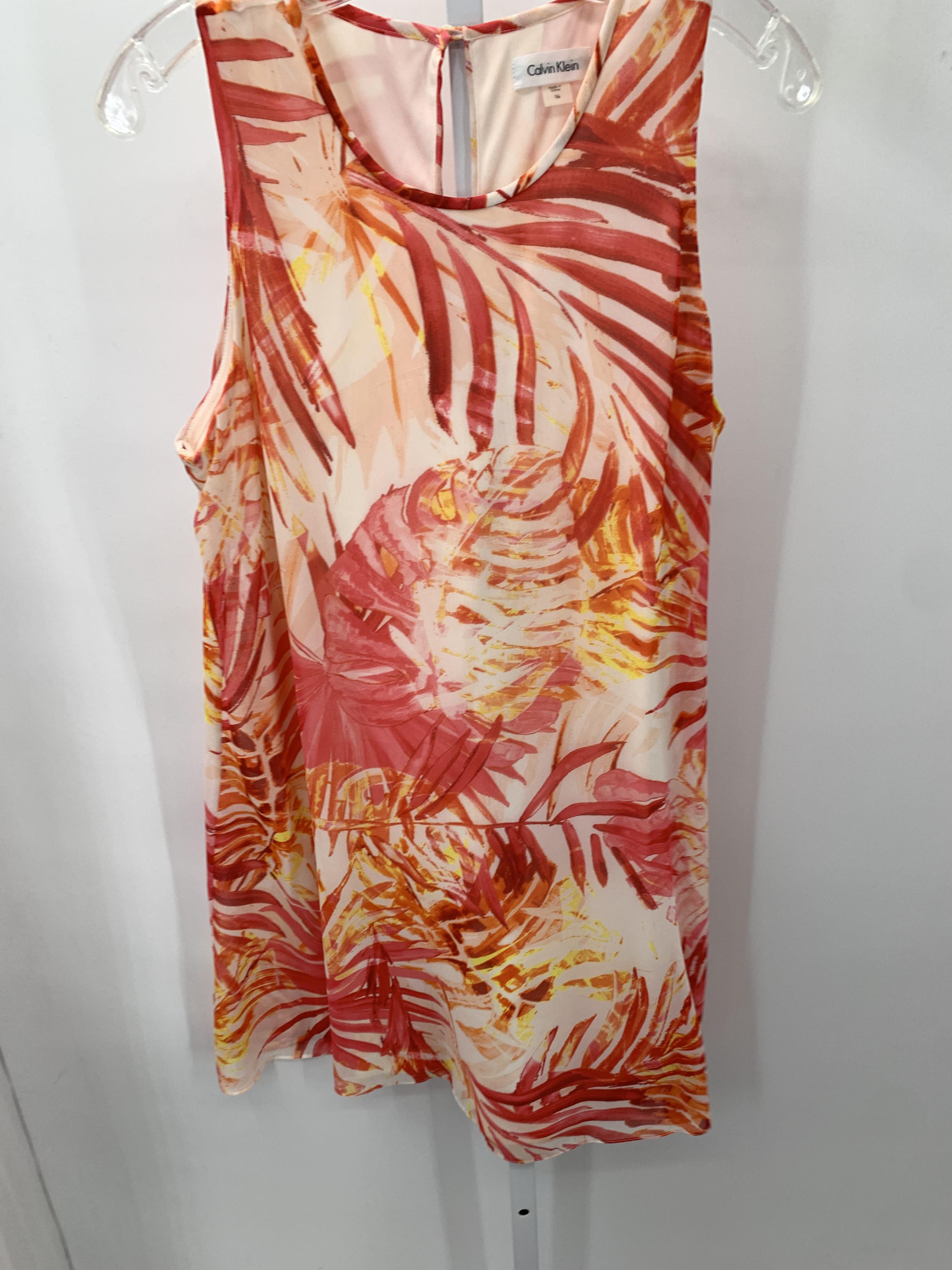 Calvin Klein Size 14 Misses Sleeveless Dress