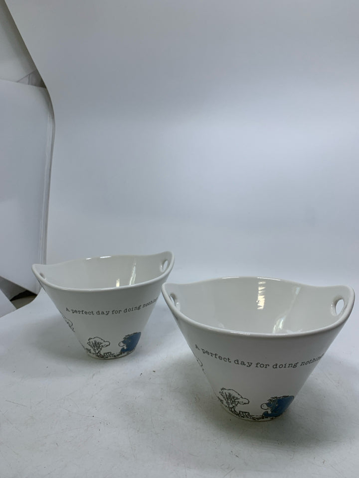 2 WINNIE THE POOH THEMED RAMEN BOWLS.