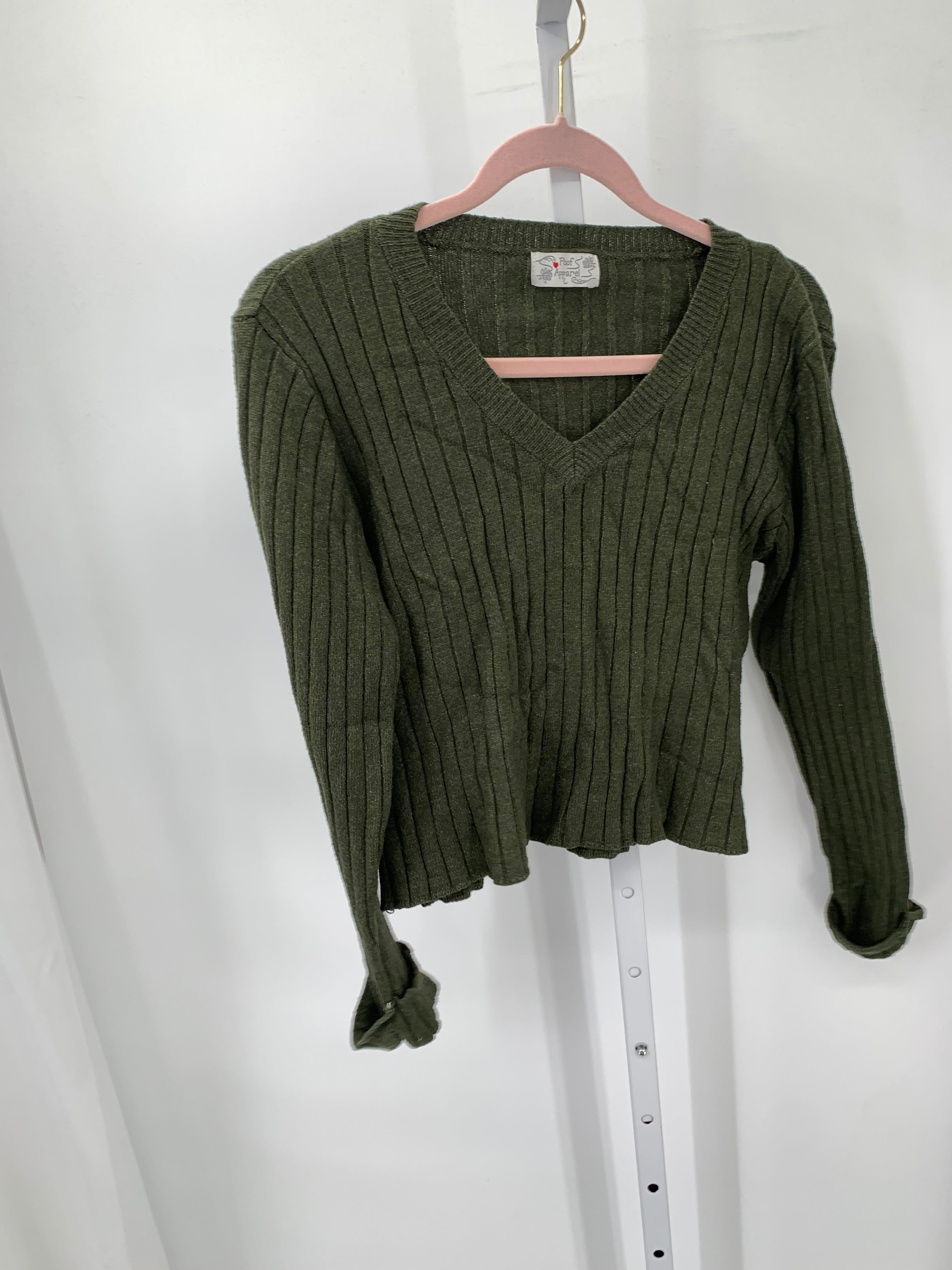 Poof Size Large Juniors Long Sleeve Sweater