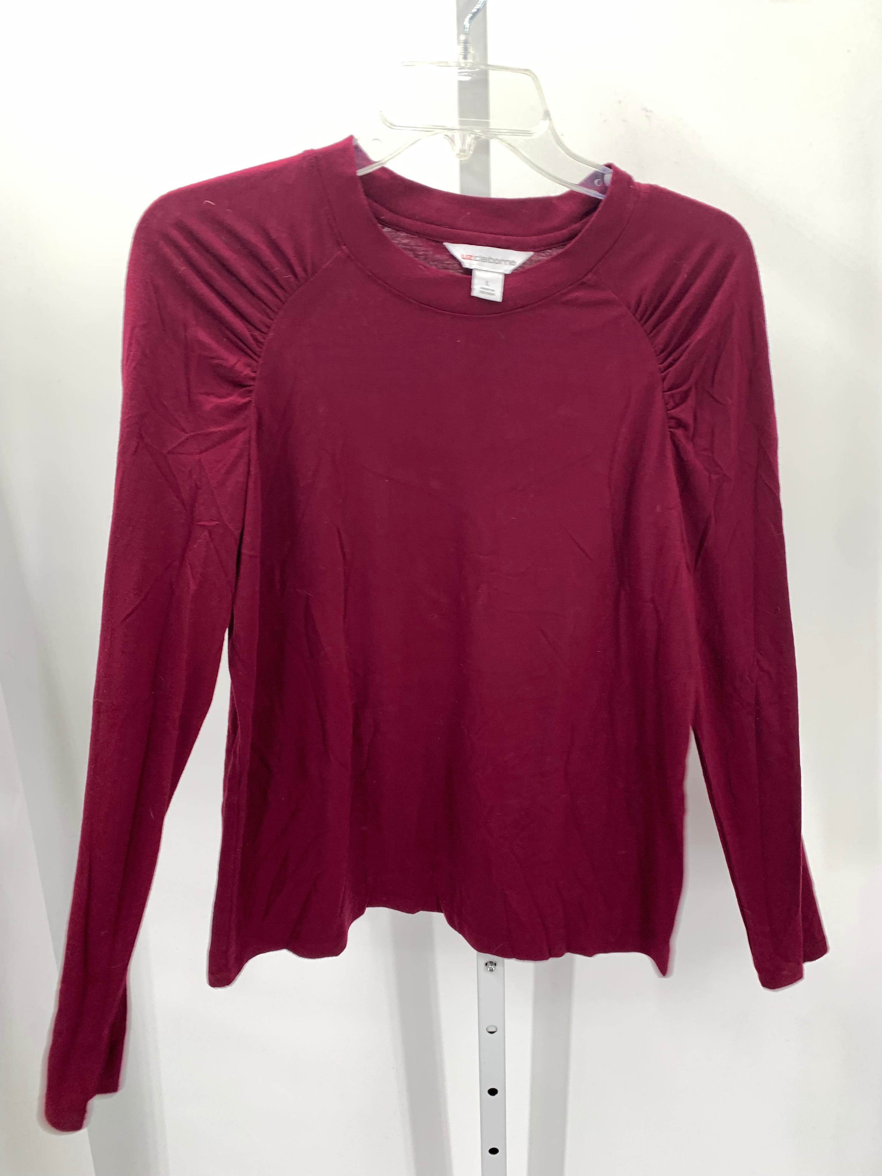 Liz Claiborne Size Large Misses Long Sleeve Shirt