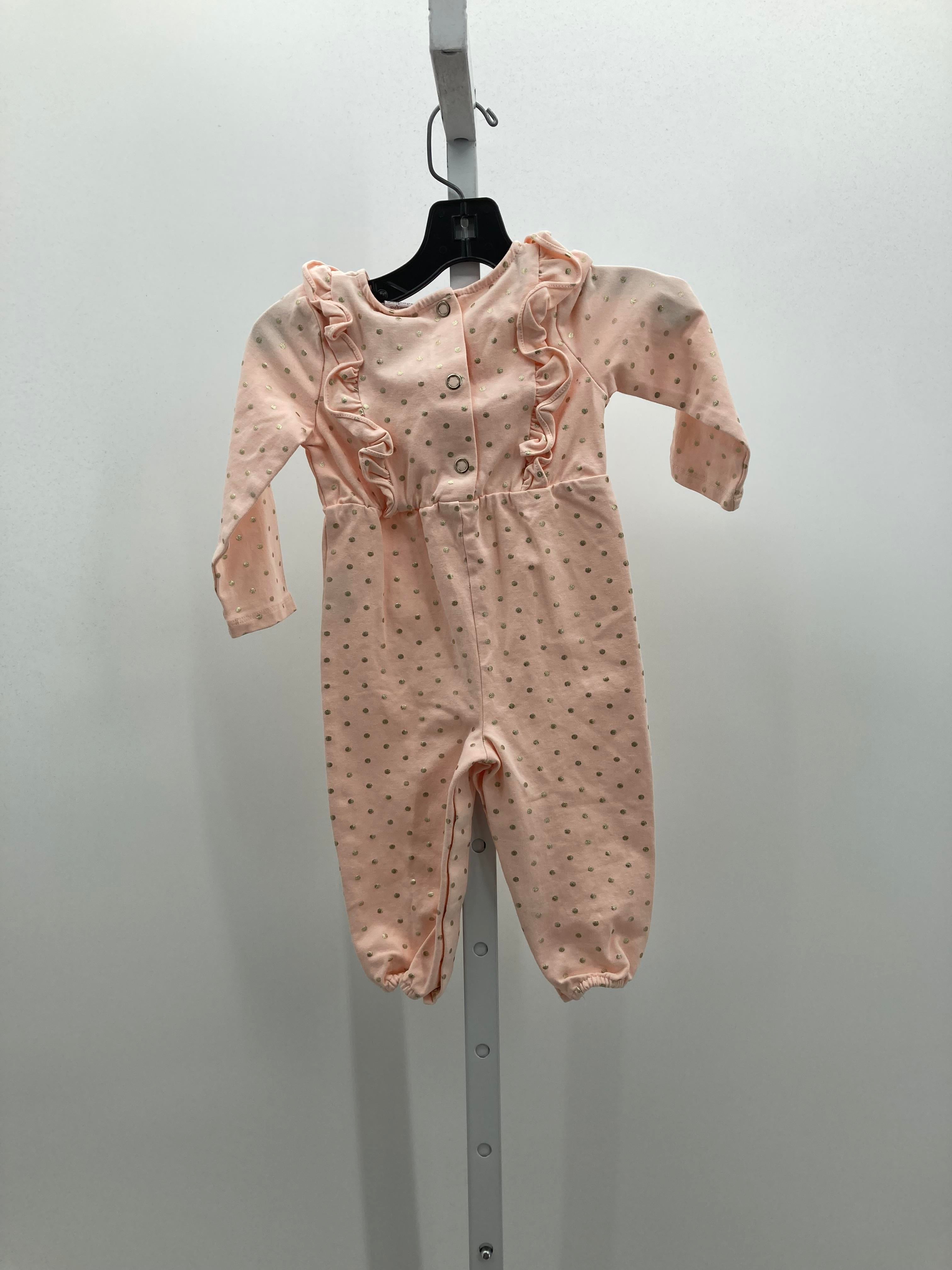 Catherine Malandrino Size 6-9 mon Girls Long Slv. Romper