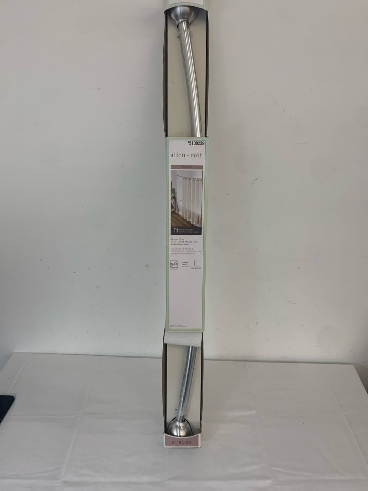 NIB CURVED SHOWER ROD.