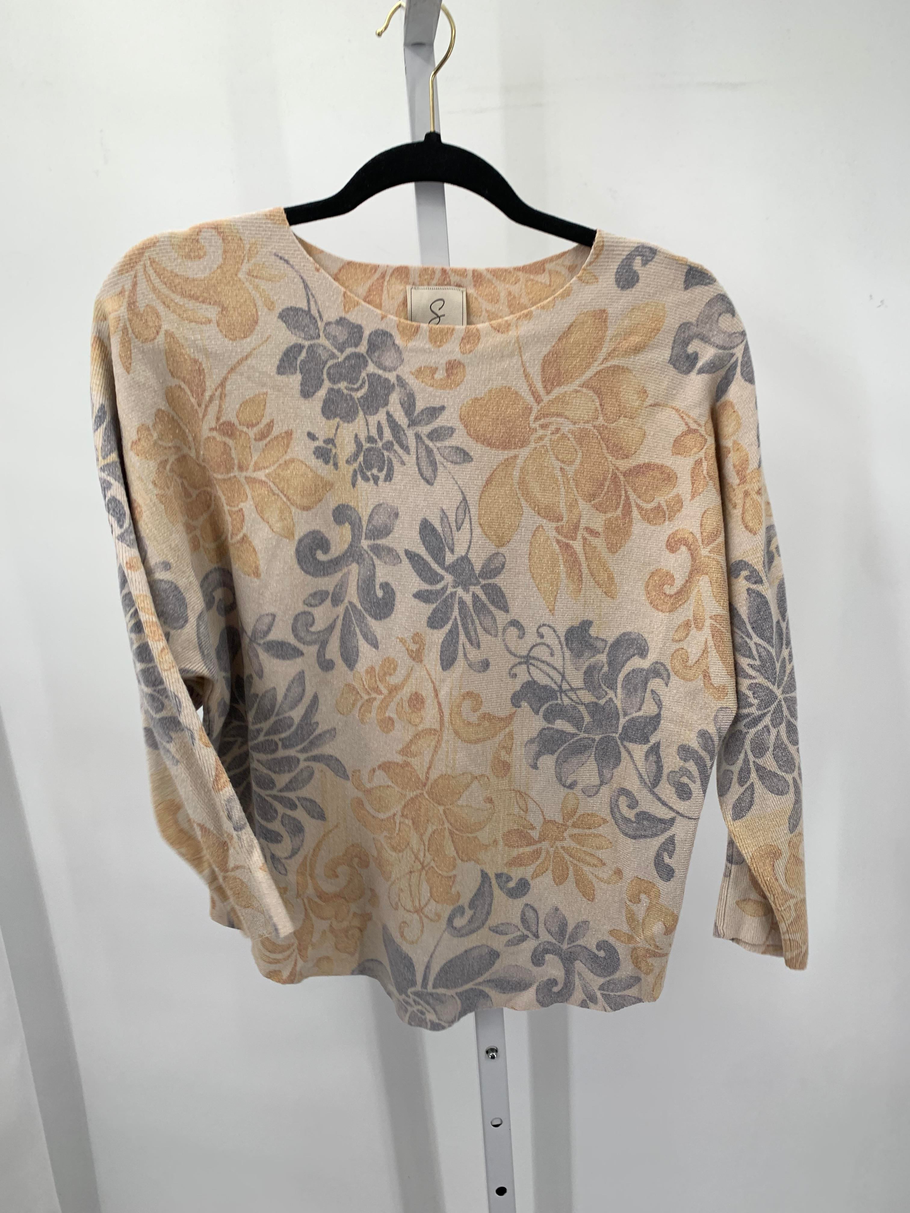 Sincerely Pooh Size Medium Misses 3/4 Sleeve Sweater