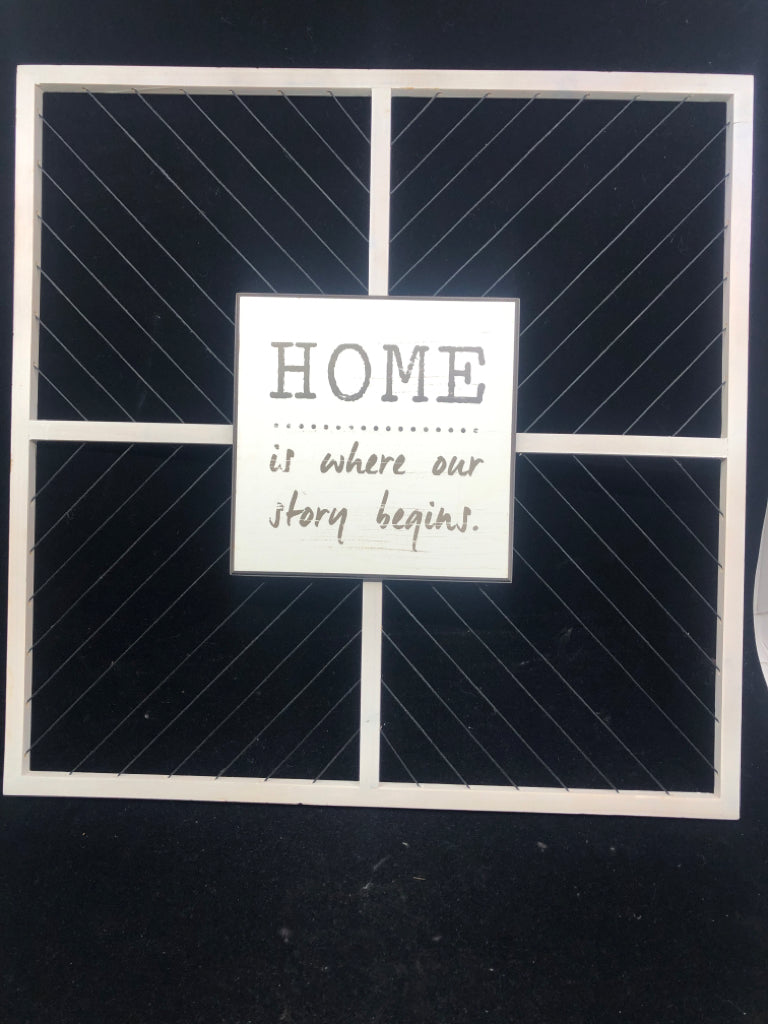 HOME IS WHERE OUR STORY BEGINS WALL ART.