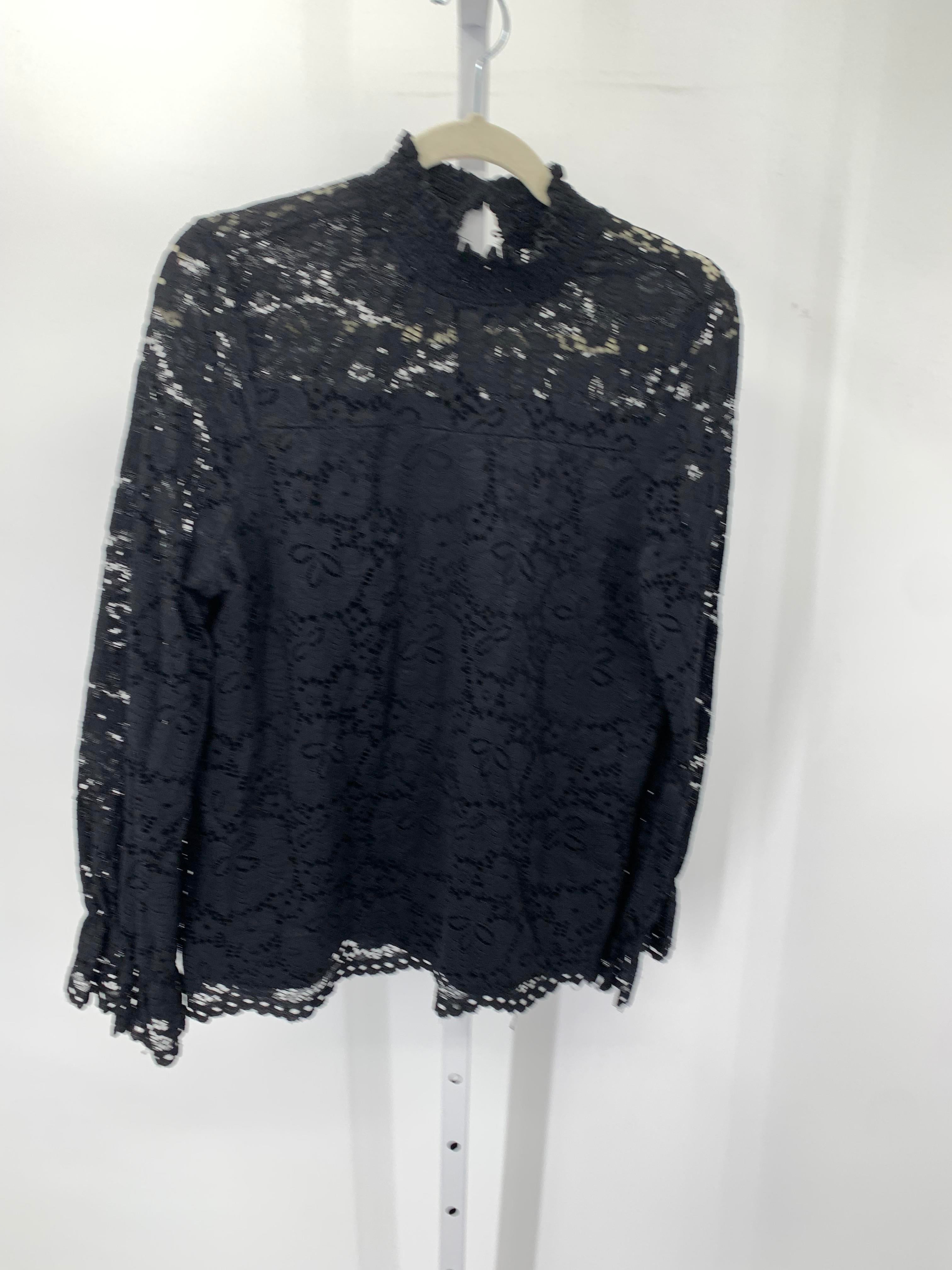 Adrianna Papell Size Large Misses Long Sleeve Shirt