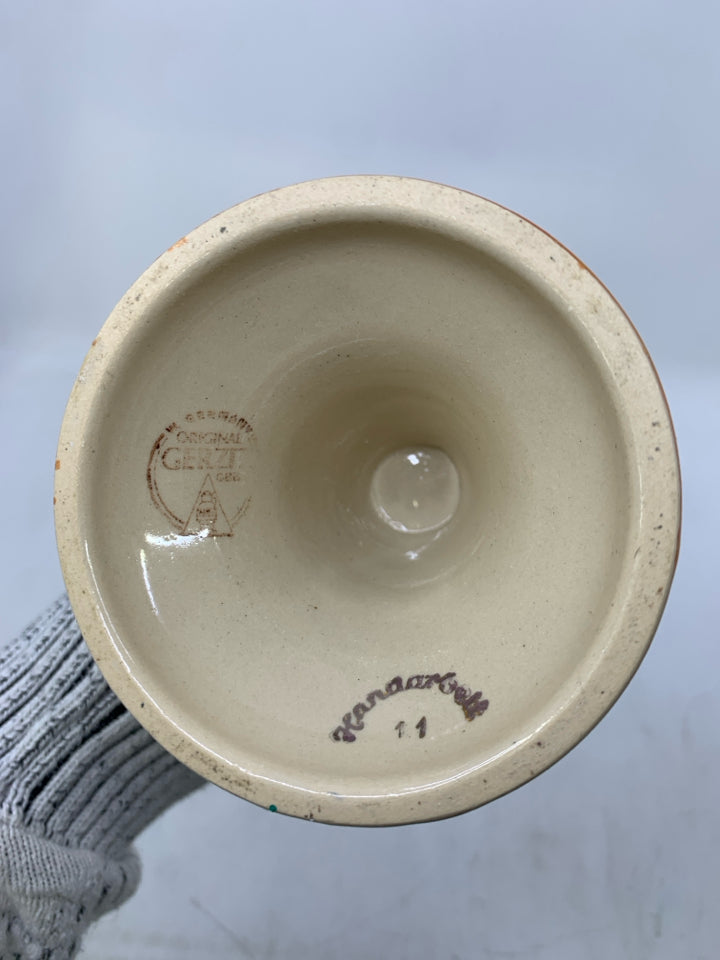 CERAMIC GERMAN FESTIVAL WINE GOBLET CHALICE GERZIT.