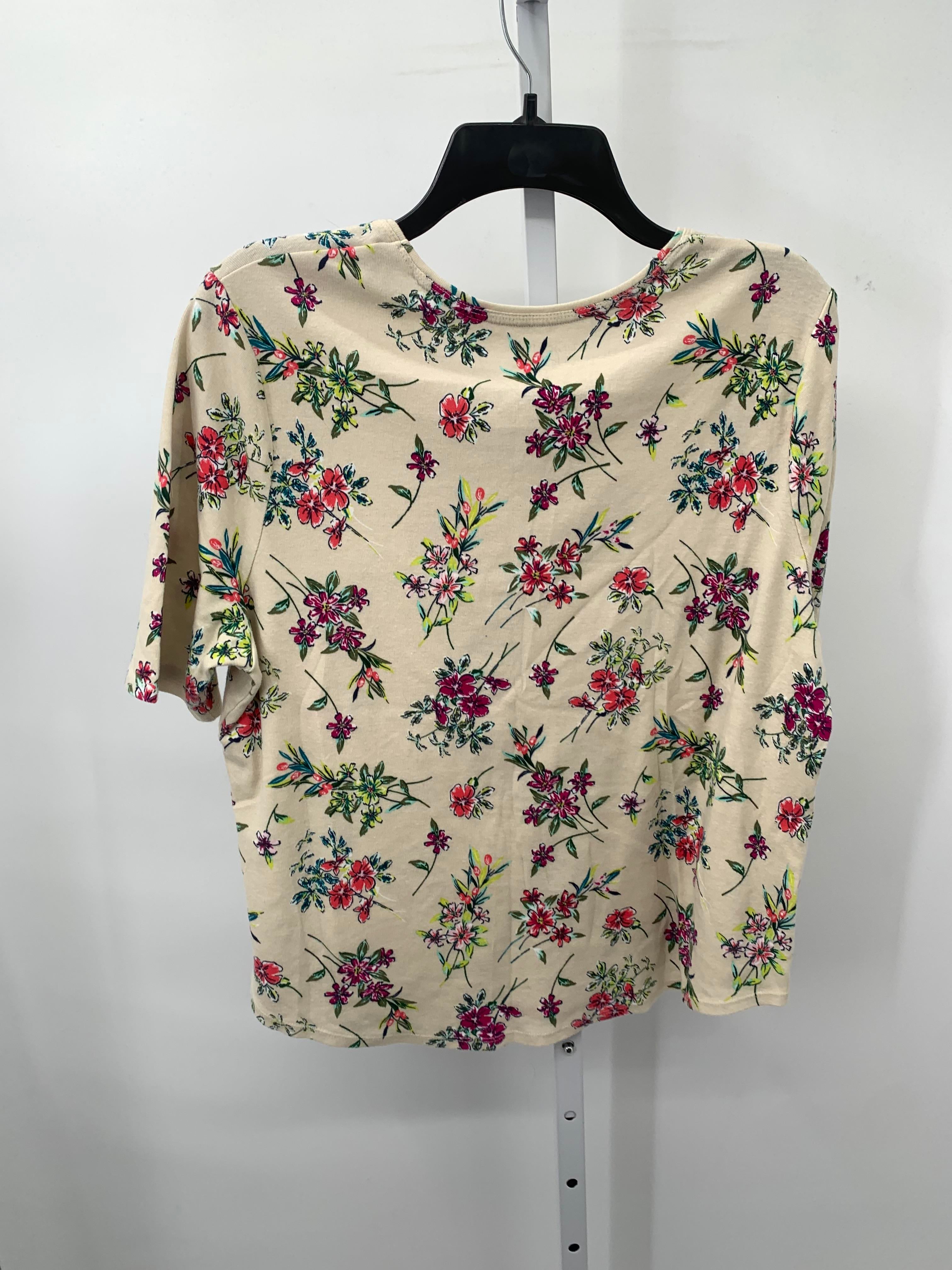 Time and Tru Size Extra Large Misses Short Sleeve Shirt