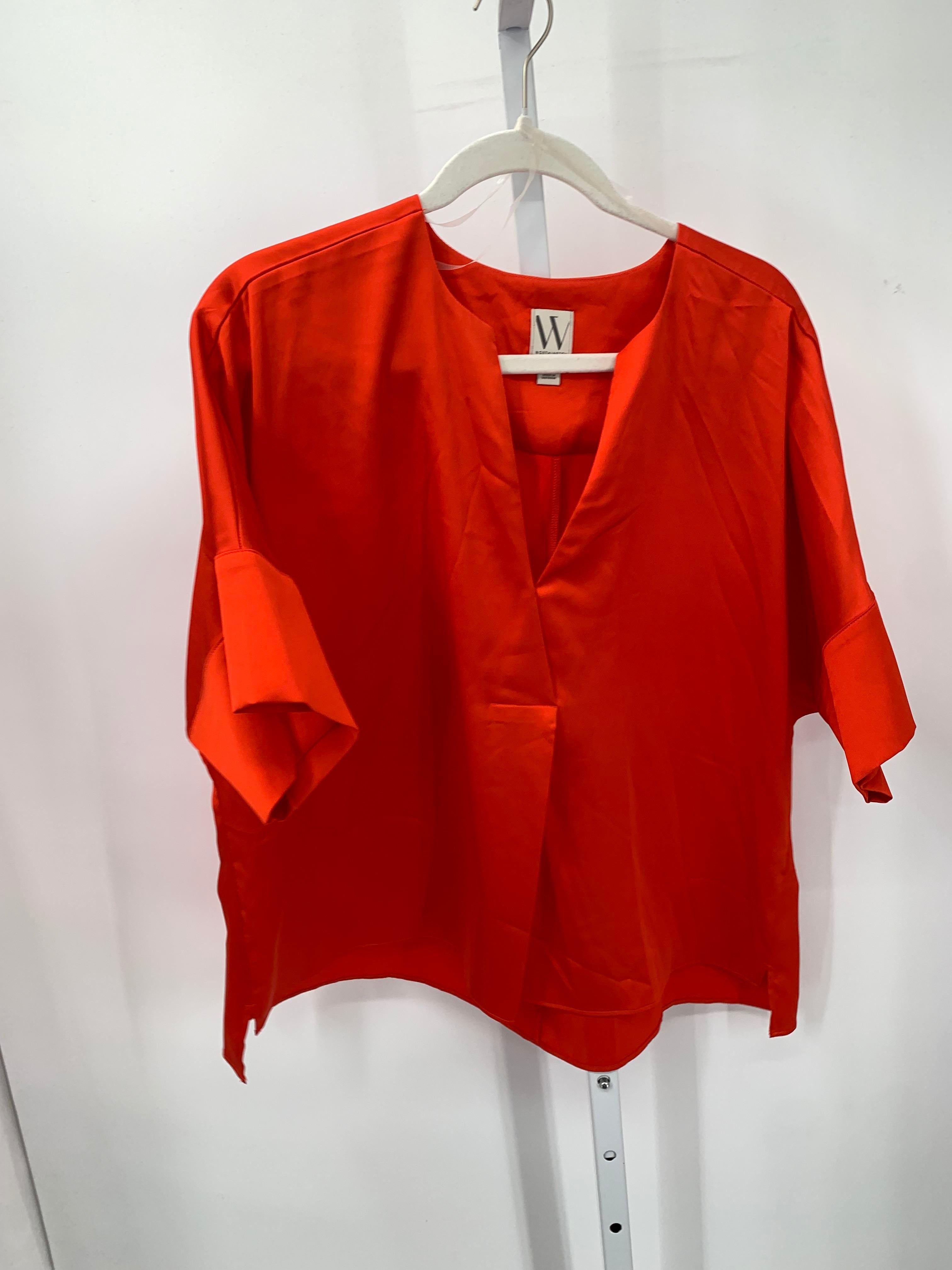 Worthington Size Large Misses Short Sleeve Shirt