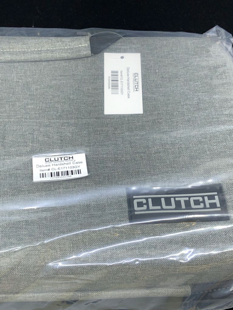 NIP GREY HARDSHELL CLUTCH COMPUTER CASE.