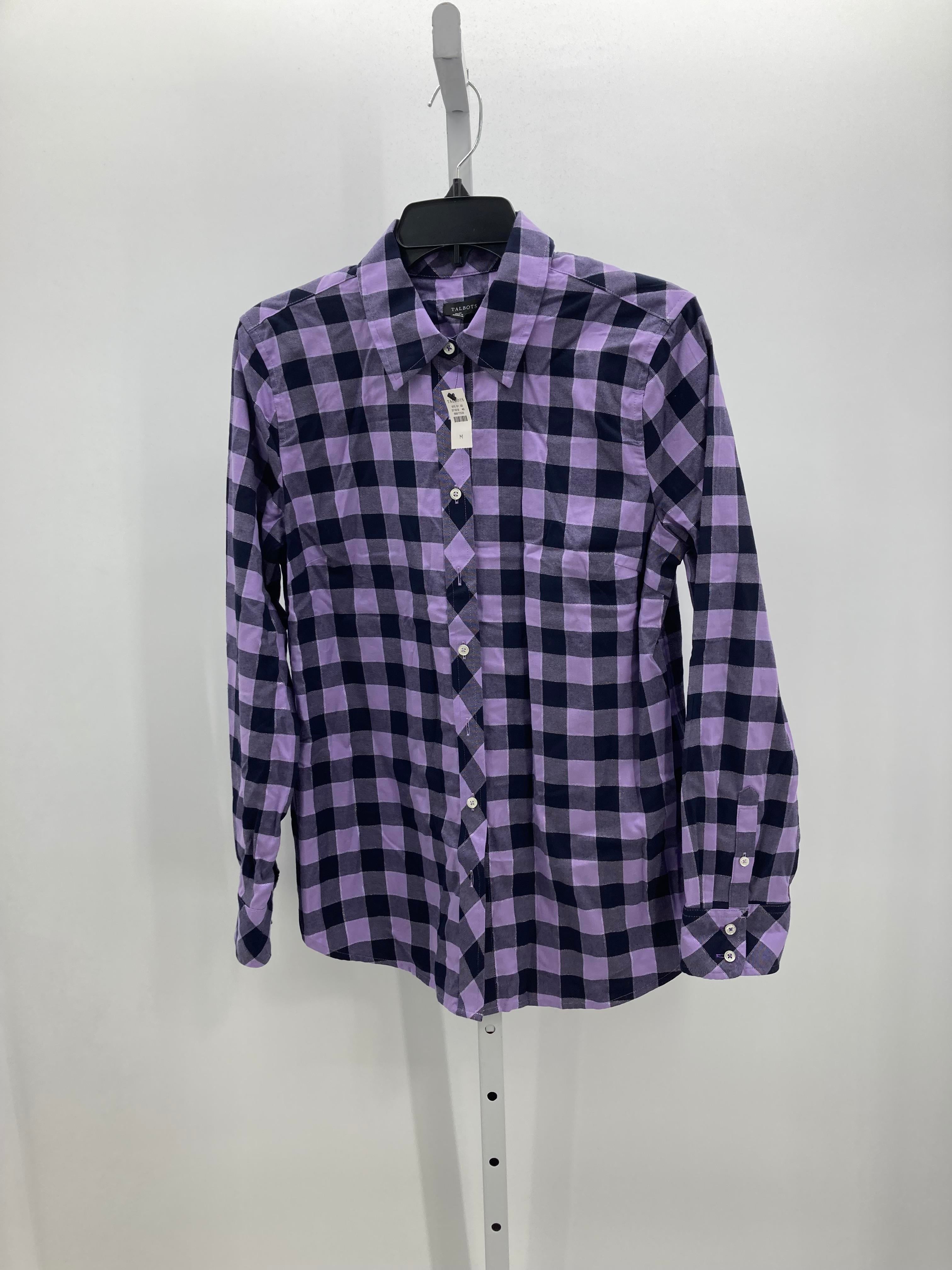 Talbots Size Medium Misses Long Sleeve Shirt