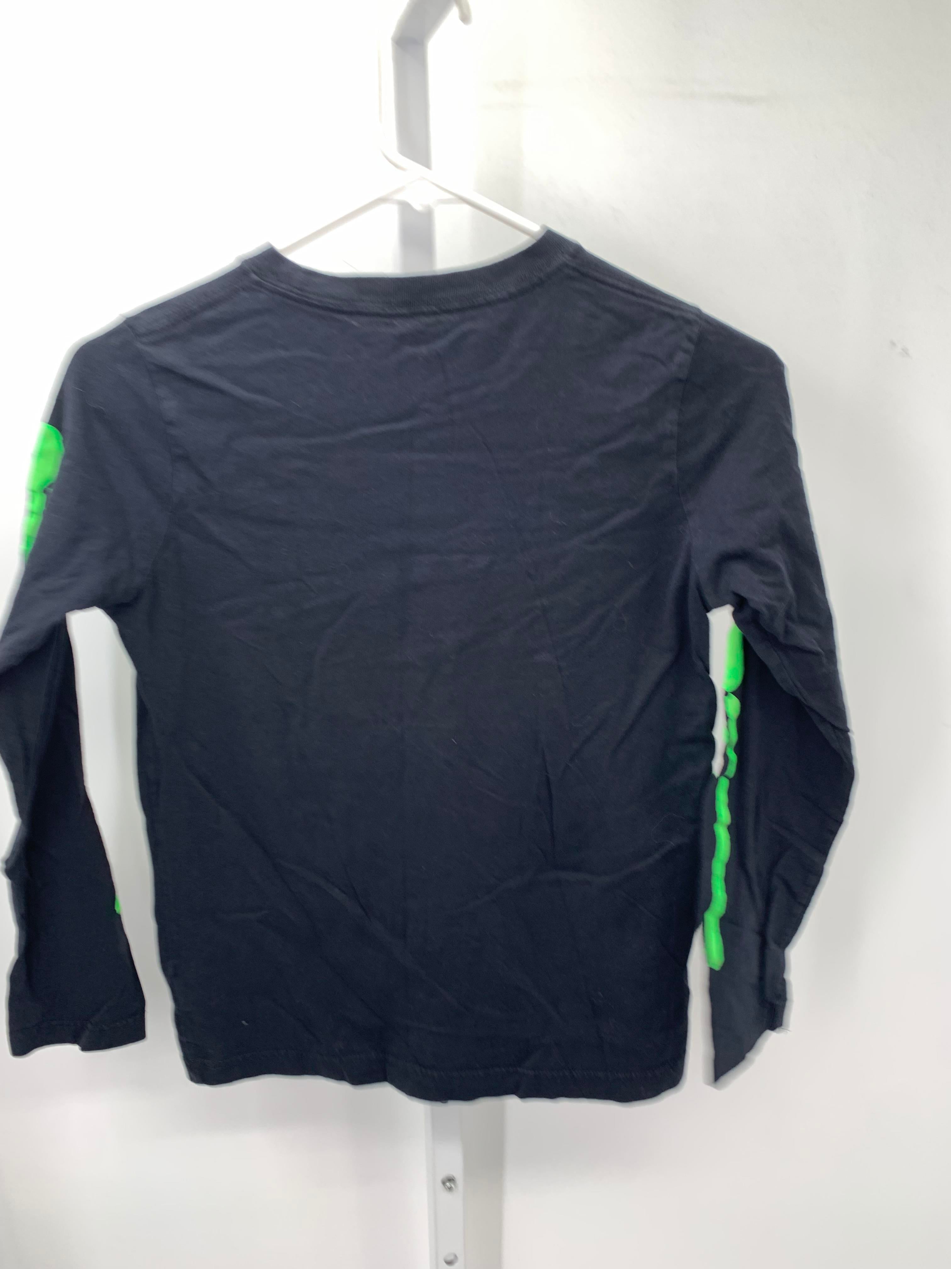 LONG SLV SHIRT GREEN SKELETON