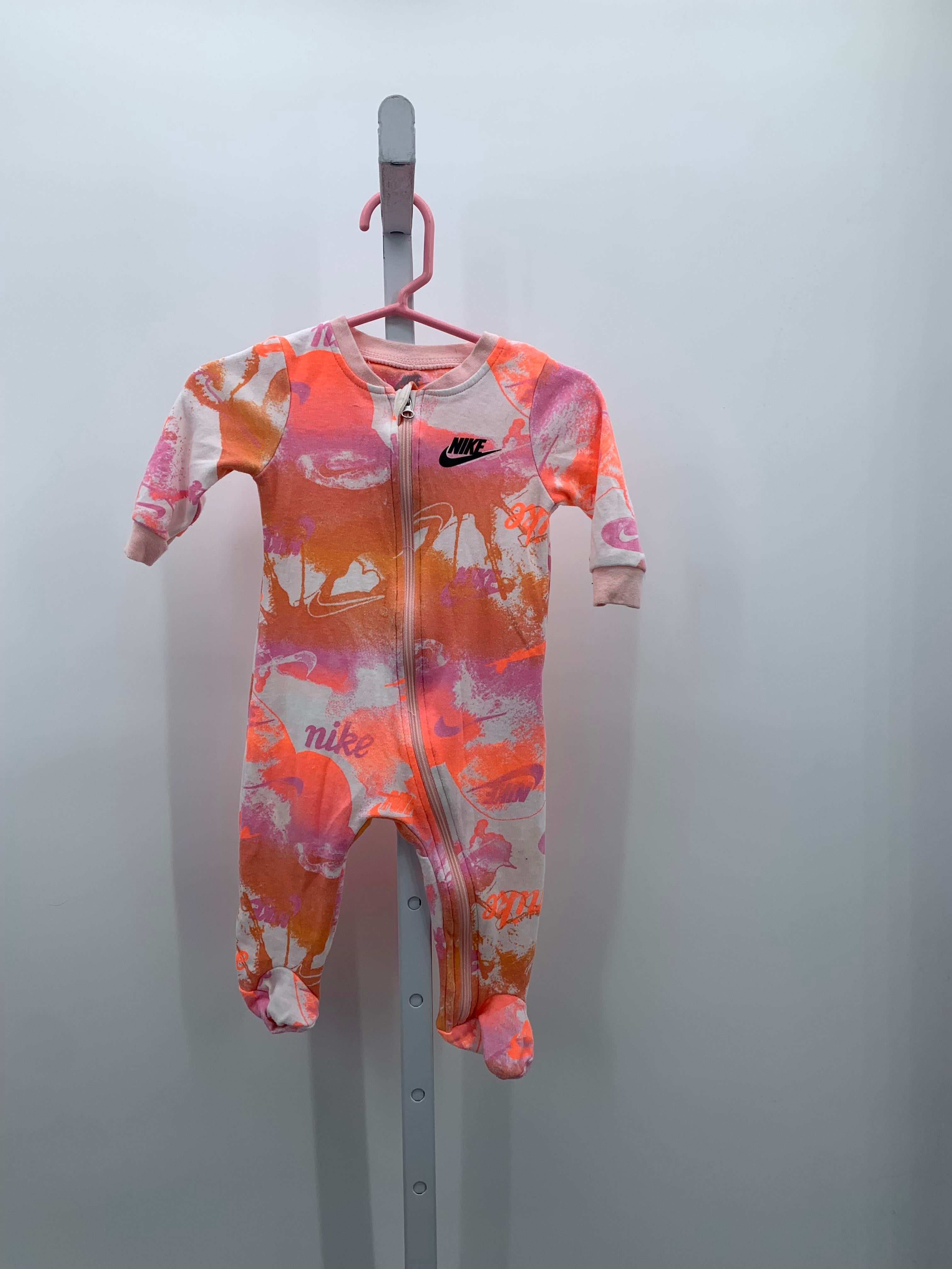 Nike Size 6 Months Girls Long Slv. Romper