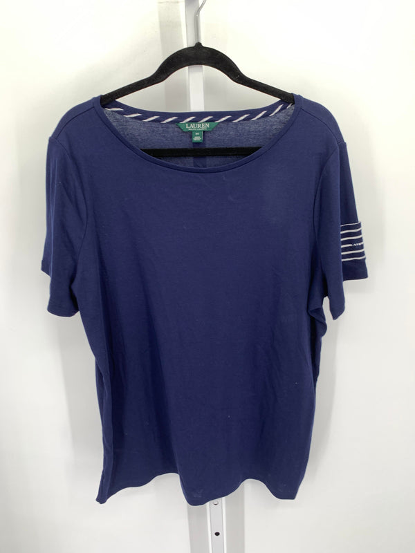 Ralph Lauren Size 2X Womens Short Sleeve Shirt