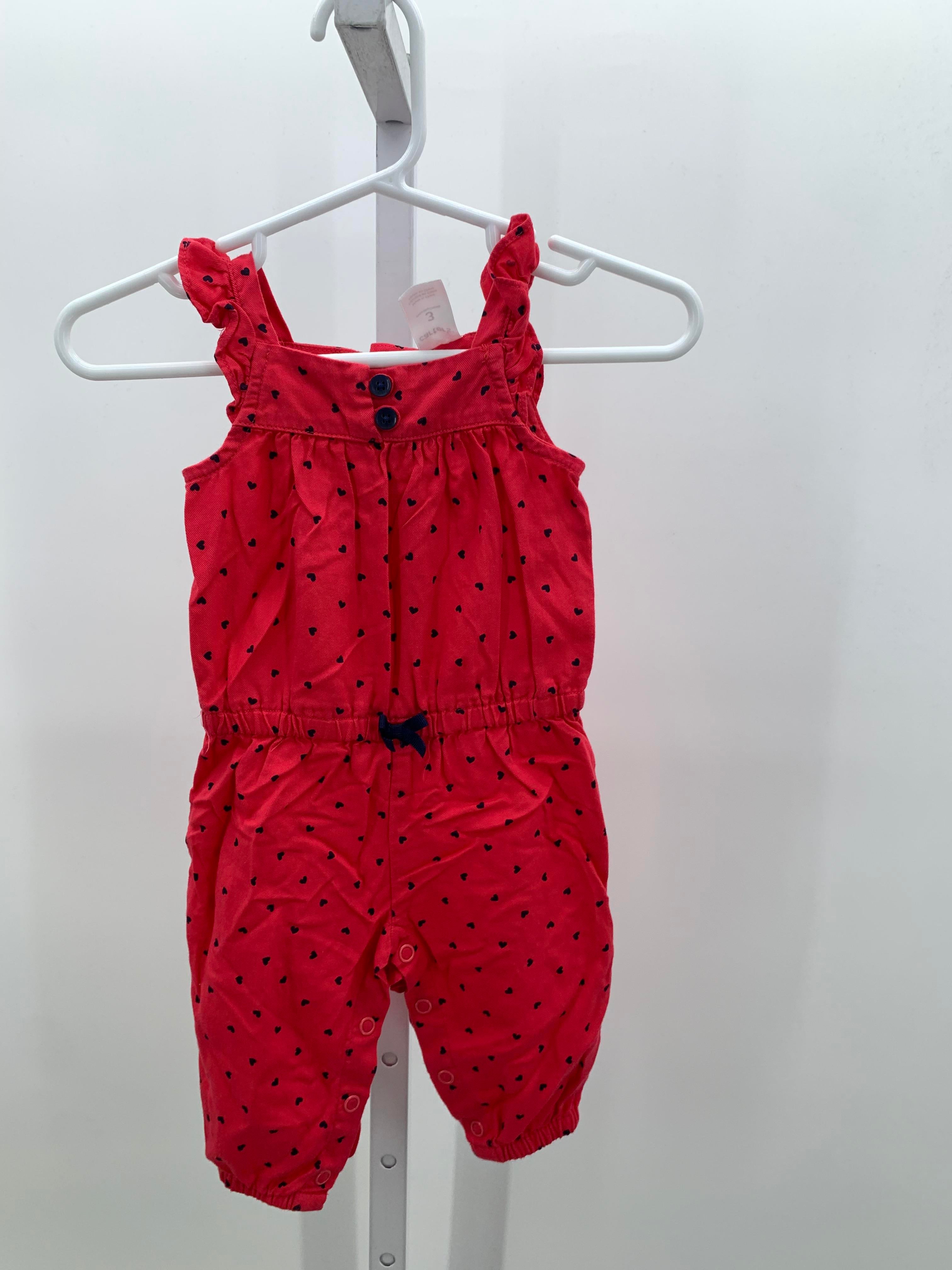 Carters Size 3 Months Girls Sleeveless Romper