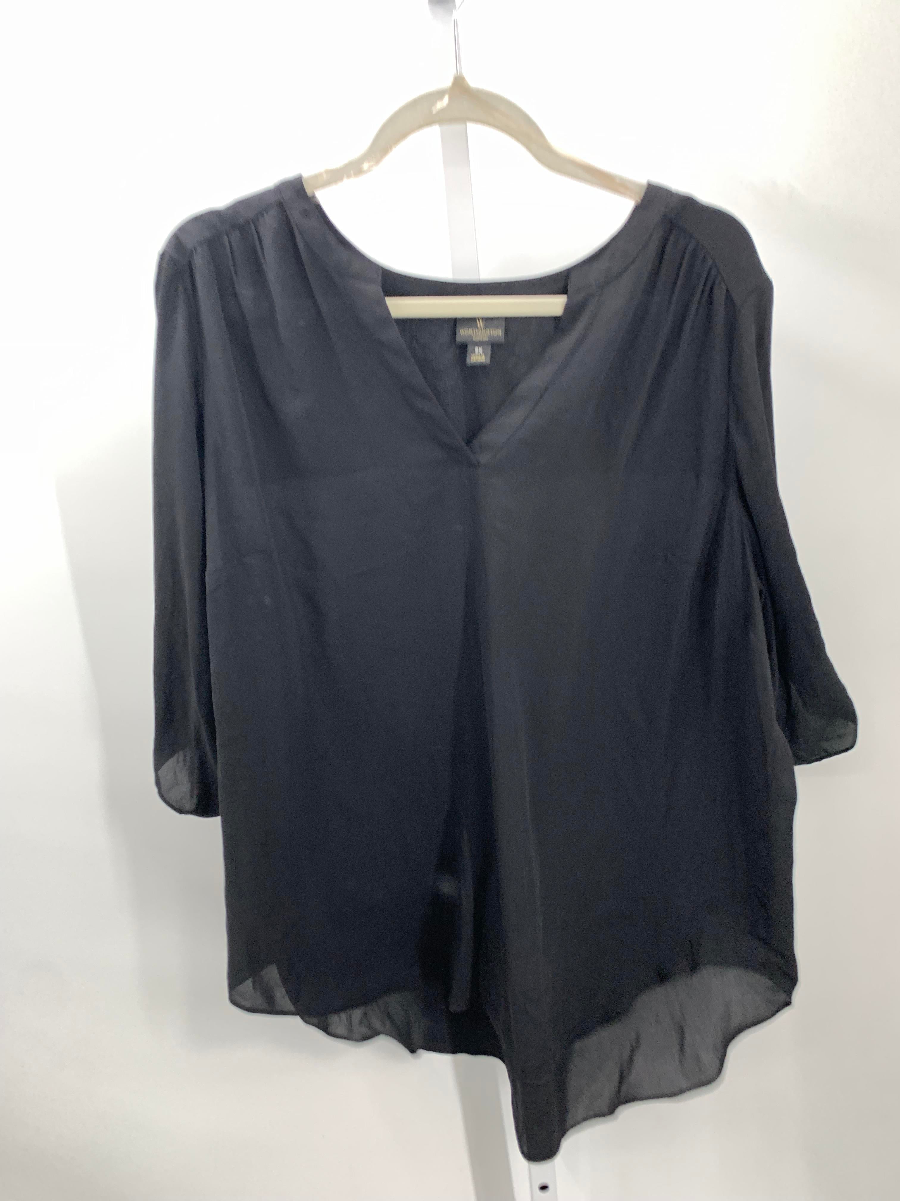 Worthington Size 2X Womens Short Sleeve Shirt