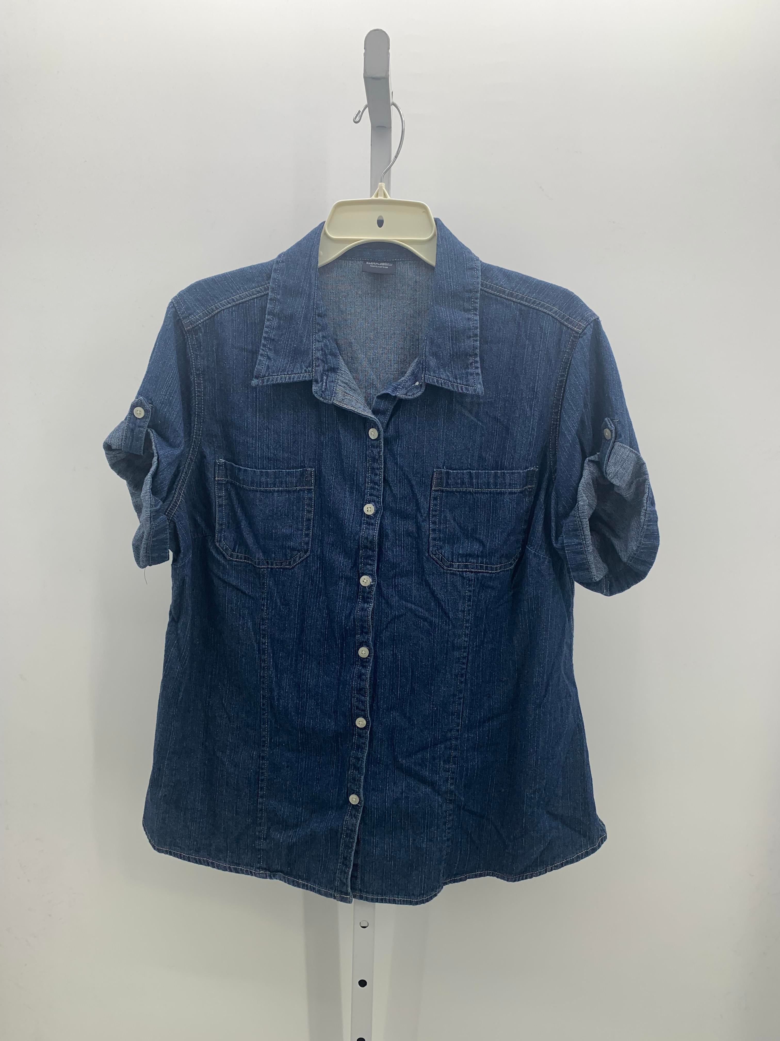 Faded Glory Size XXL Misses Short Sleeve Shirt