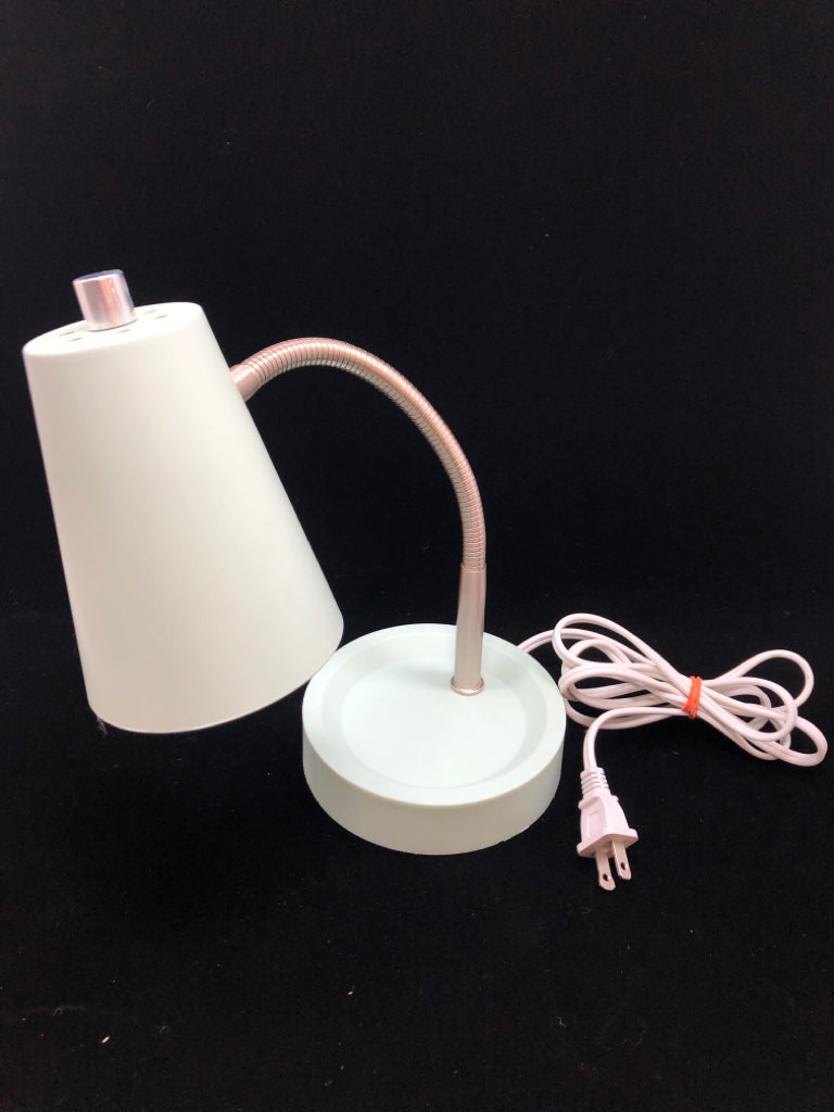 LT GREEN LED ADJUSTABLE DESK LAMP.