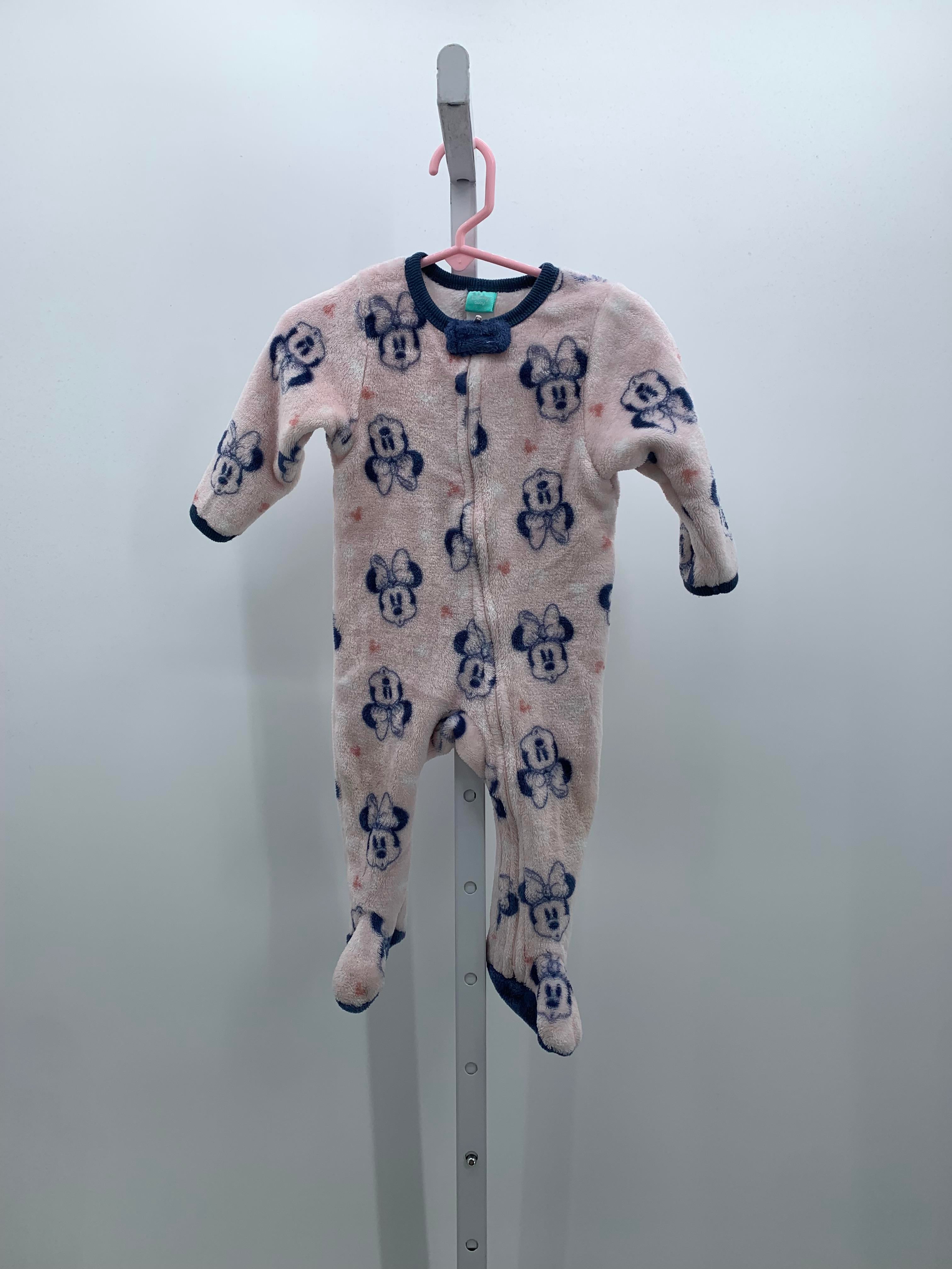 Disney Baby Size 6-9 mon Girls Long Slv. Romper